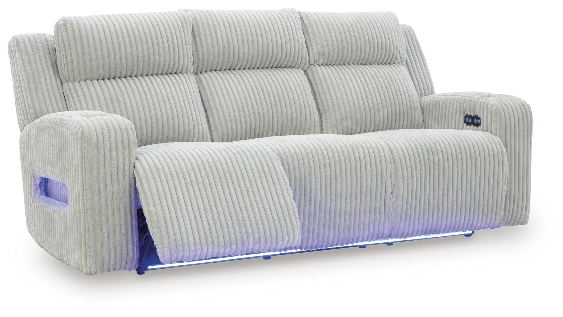 TwinBrooke Power Reclining Sofa — Black/Gray — view 3
