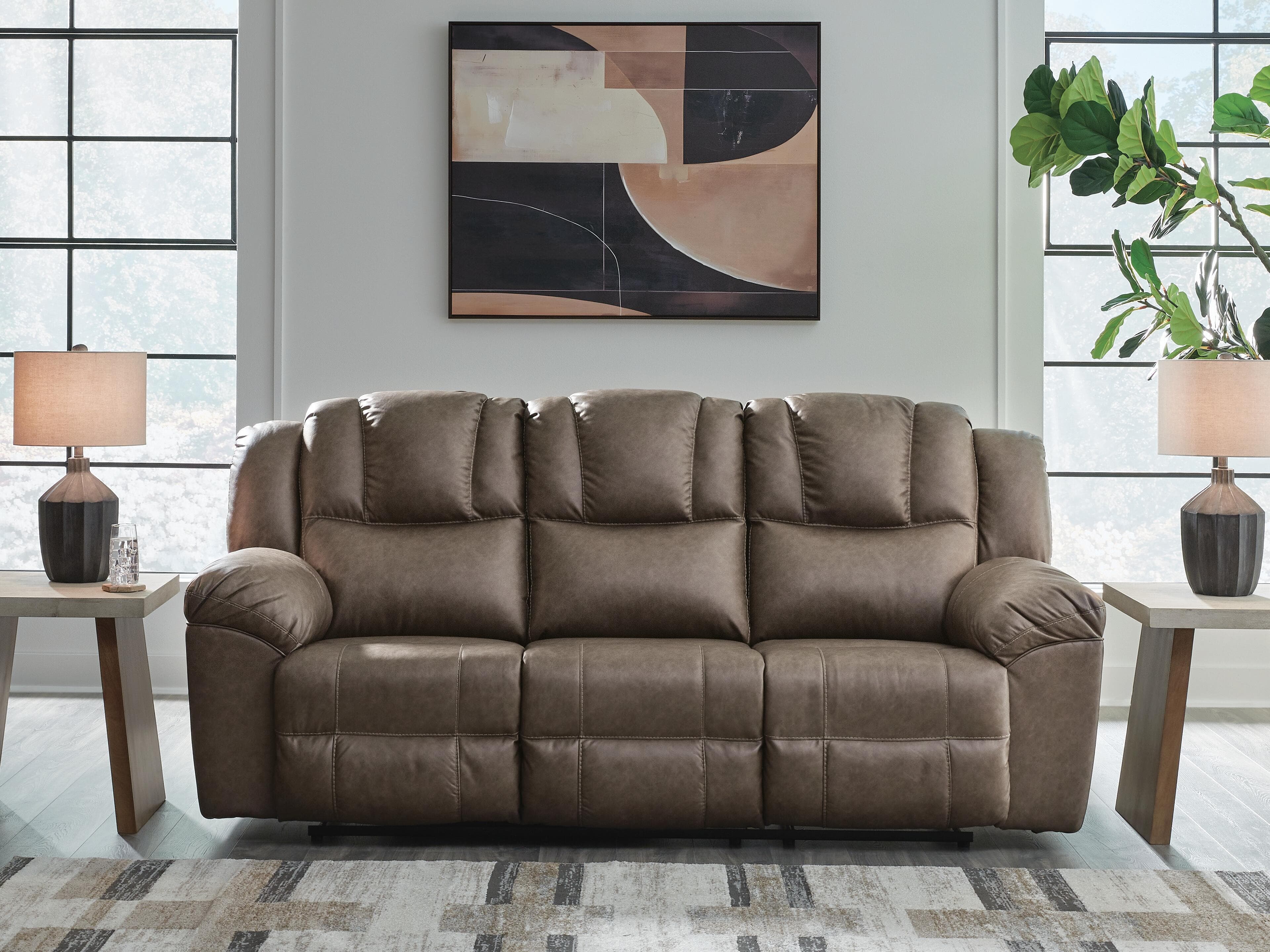 Knoxlee Reclining Sofa — Brown/Beige — view 2