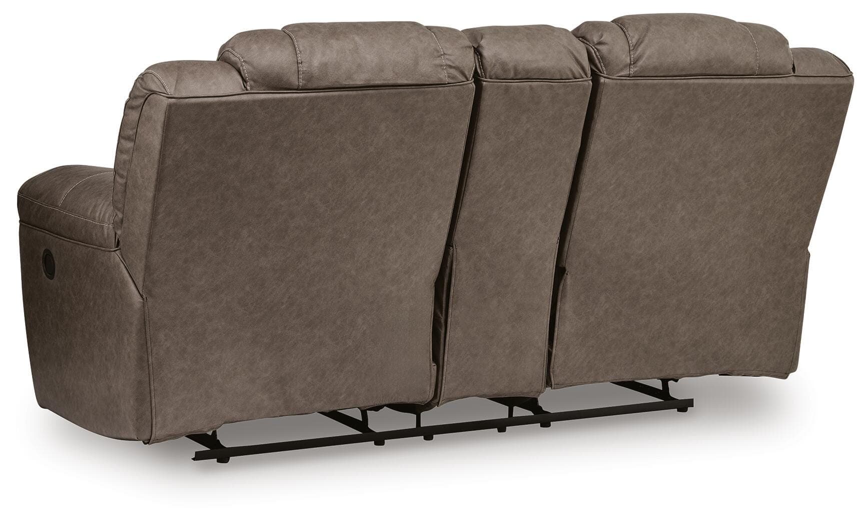 Knoxlee Reclining Loveseat with Console — Brown/Beige — view 5