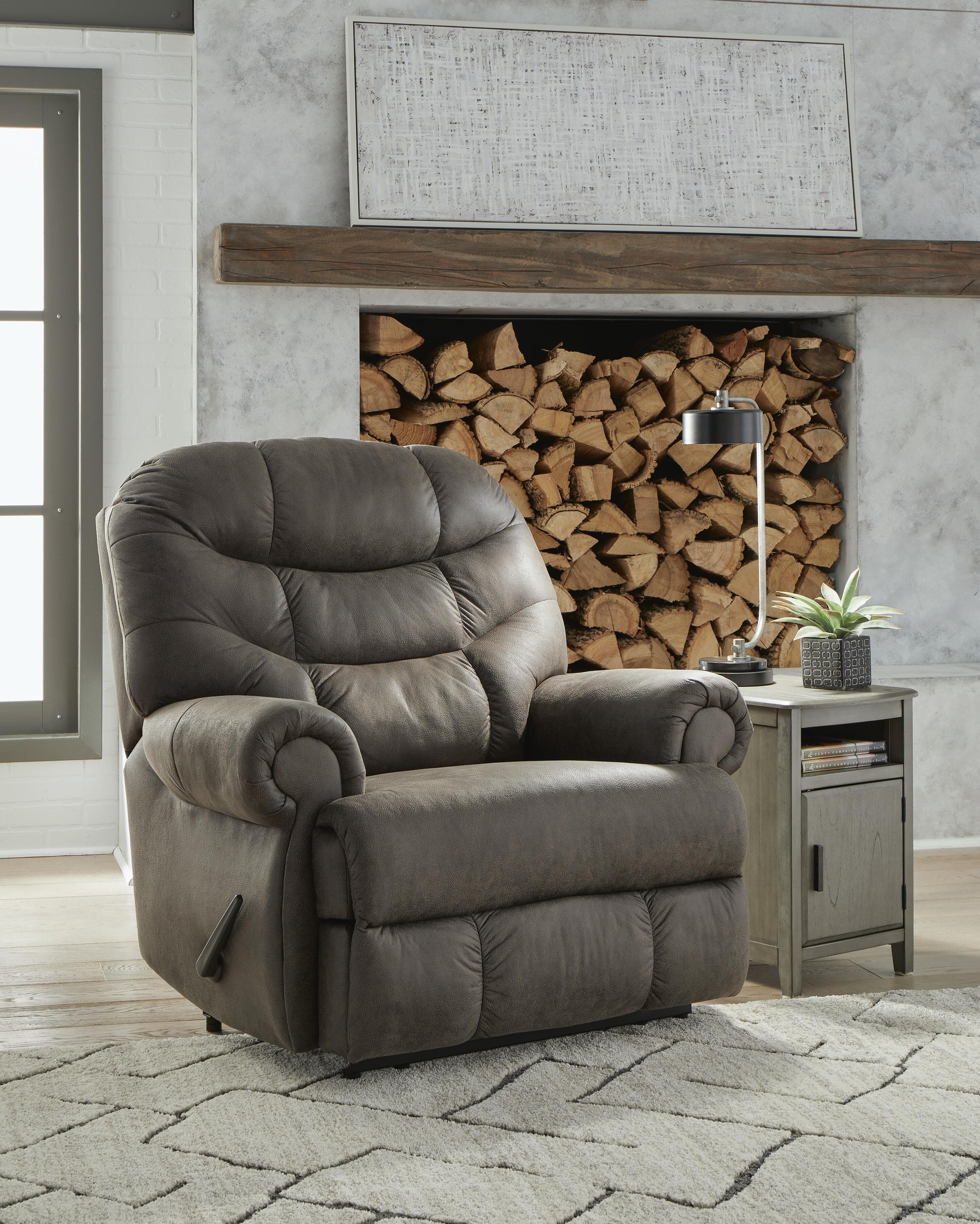 Camera Time Recliner — Black/Gray — view 2