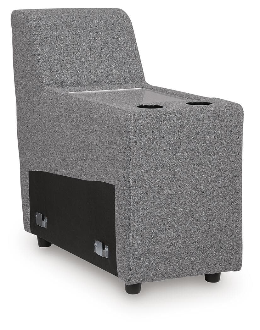 Modmax II 7-Piece Power Reclining Sectional with Audio Consoles — Salt and Pepper — view 6