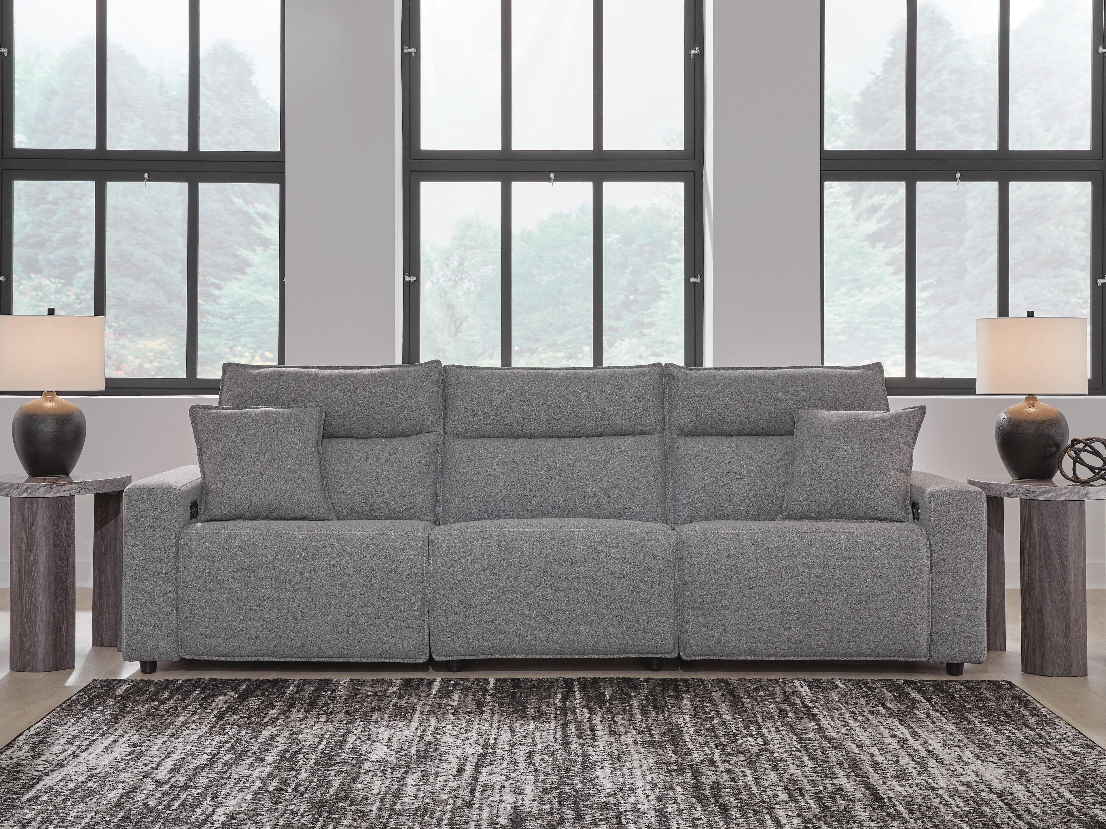 Modmax II 3-Piece Power Reclining Sectional — Black/Gray — view 2