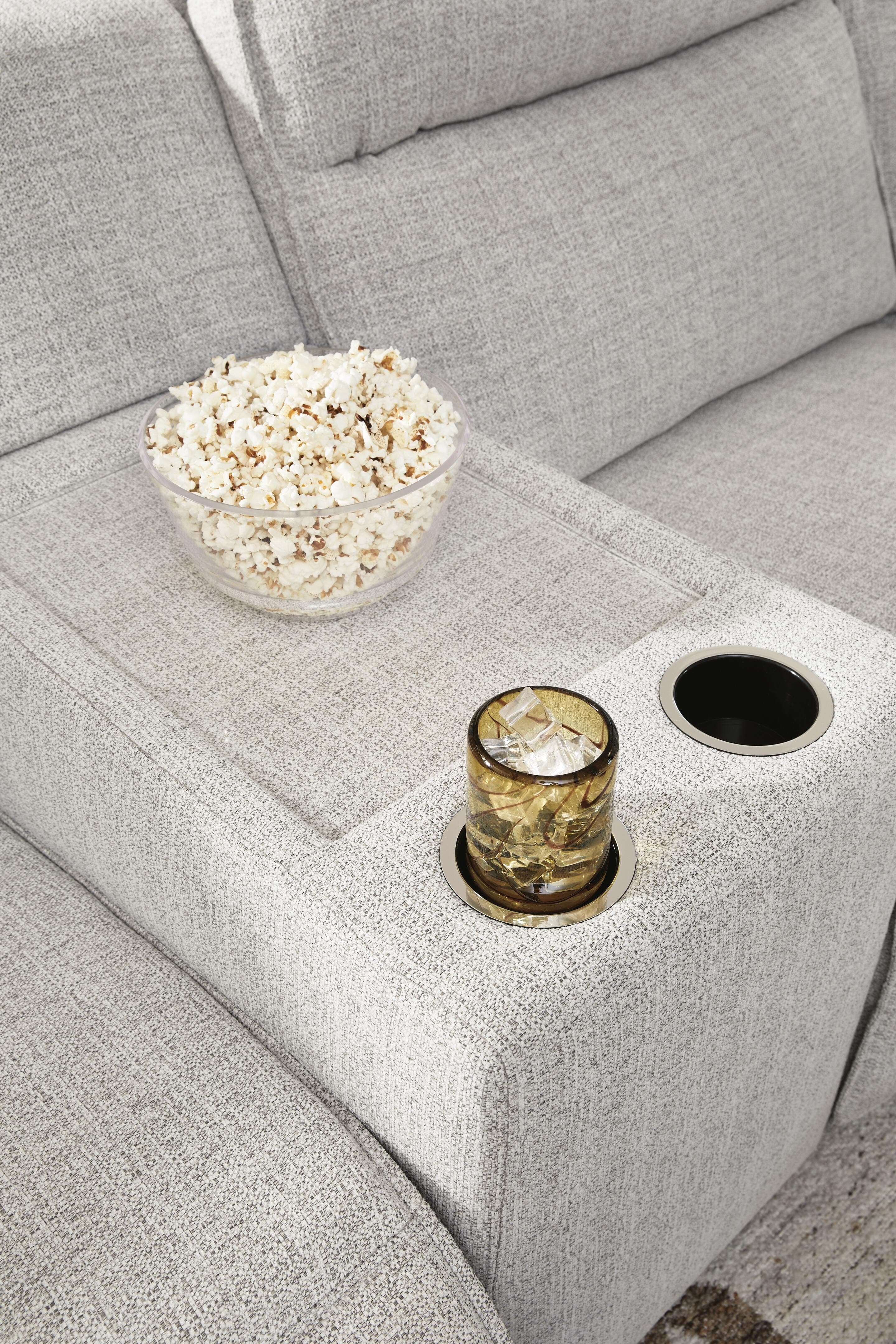 Modmax II 6-Piece Reclining Sectional with Console — Stone — view 3