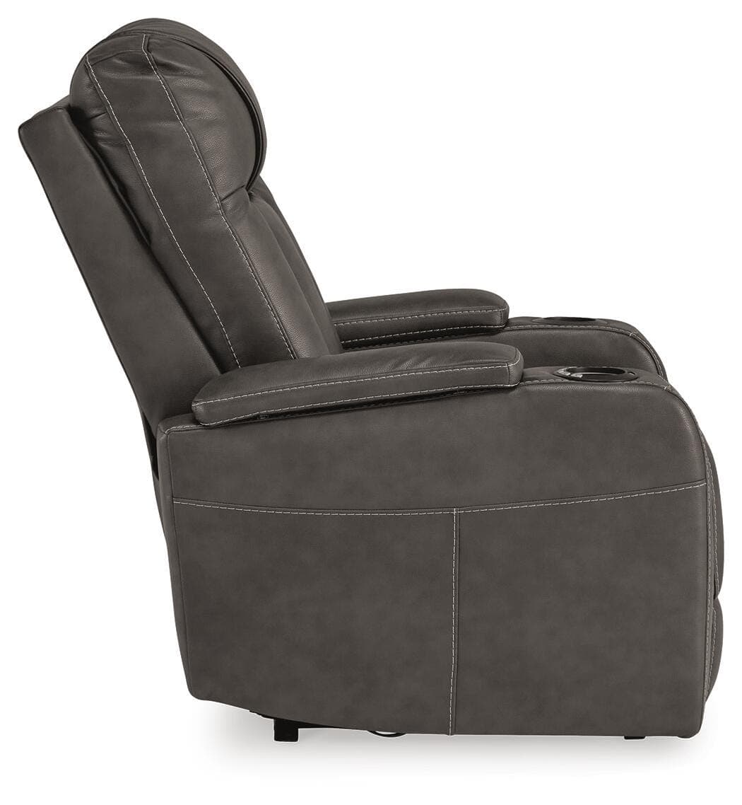 Feazada Power Recliner — Black/Gray — view 6