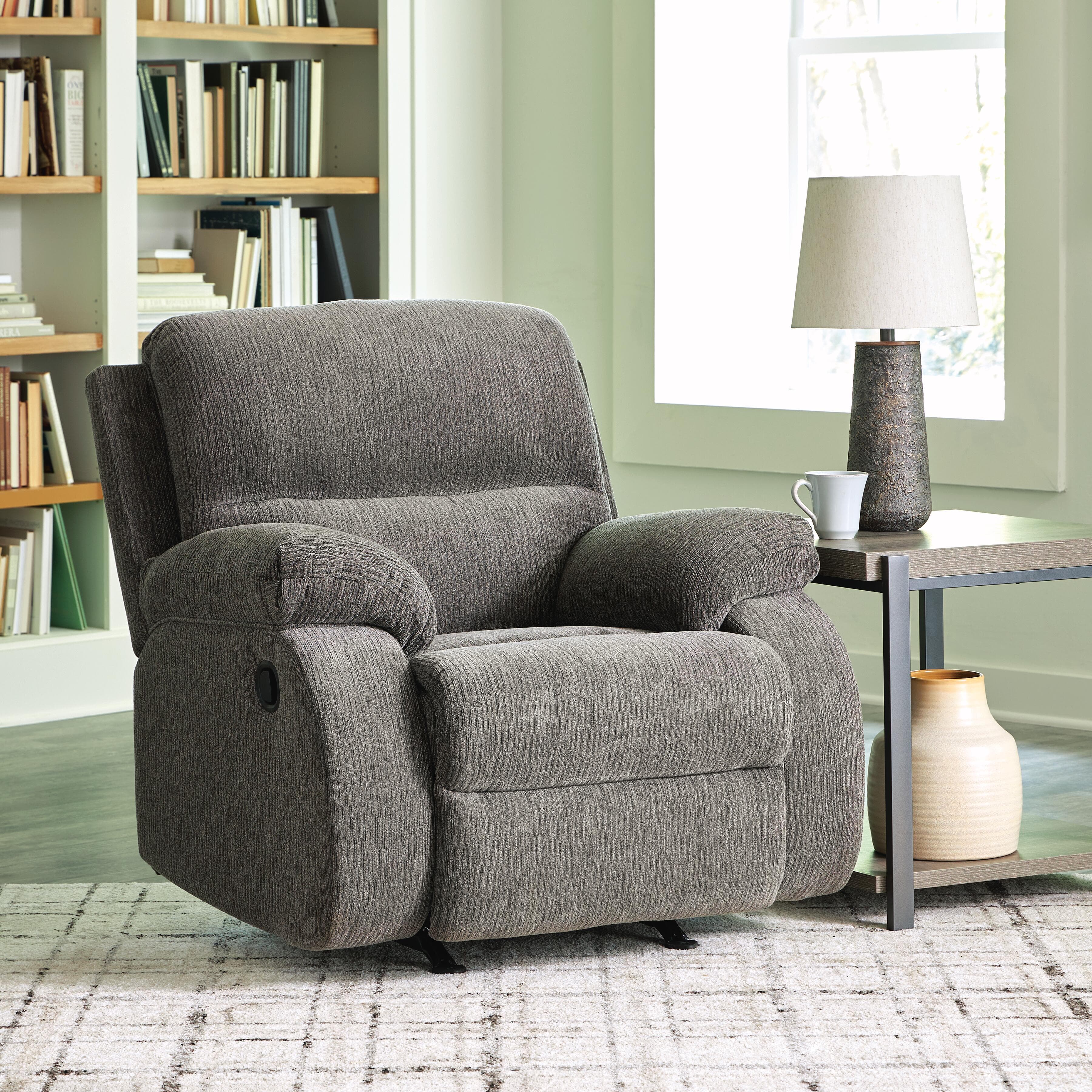 Scranto Recliner — Black/Gray — view 2
