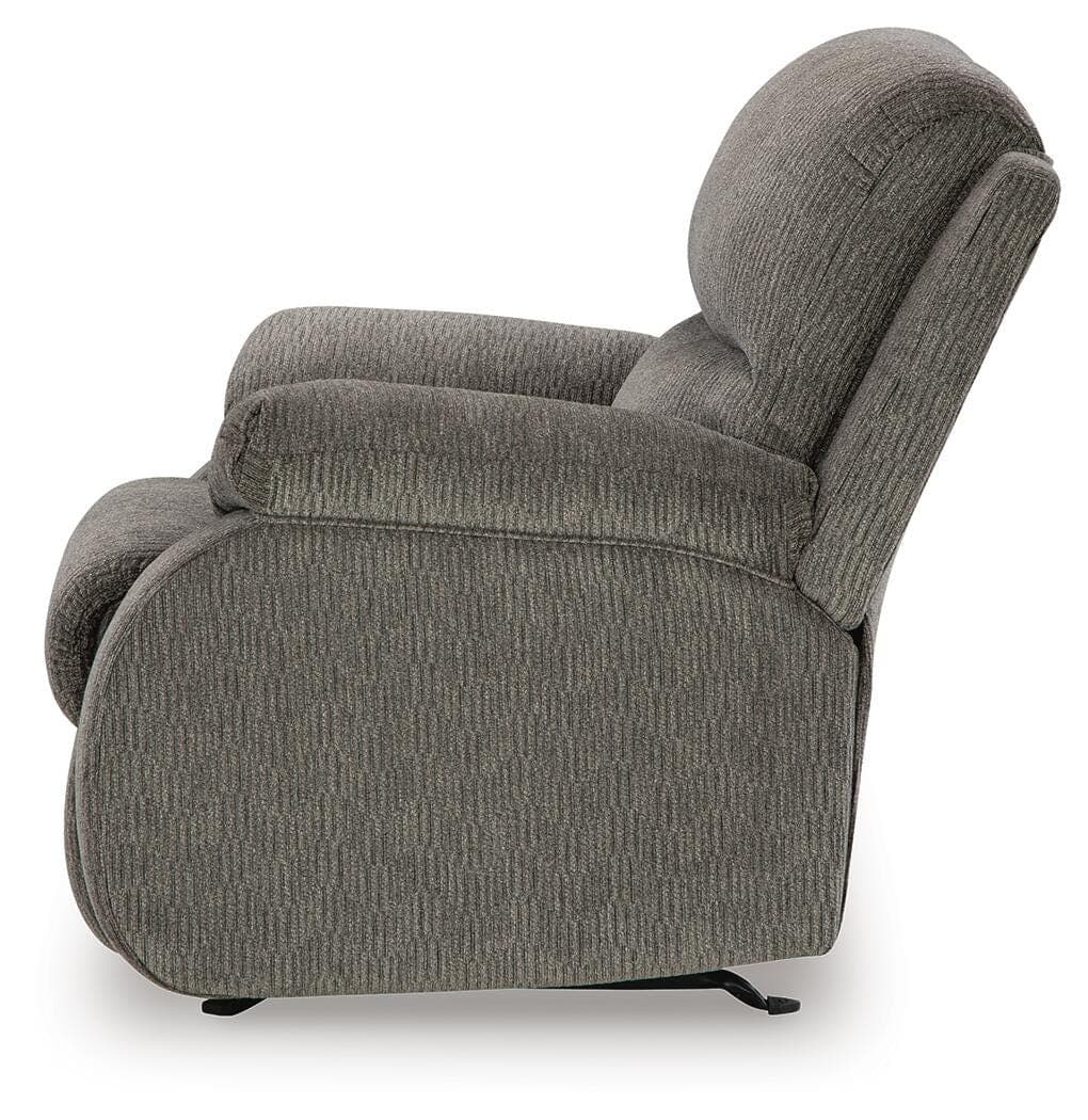 Scranto Recliner — Black/Gray — view 7