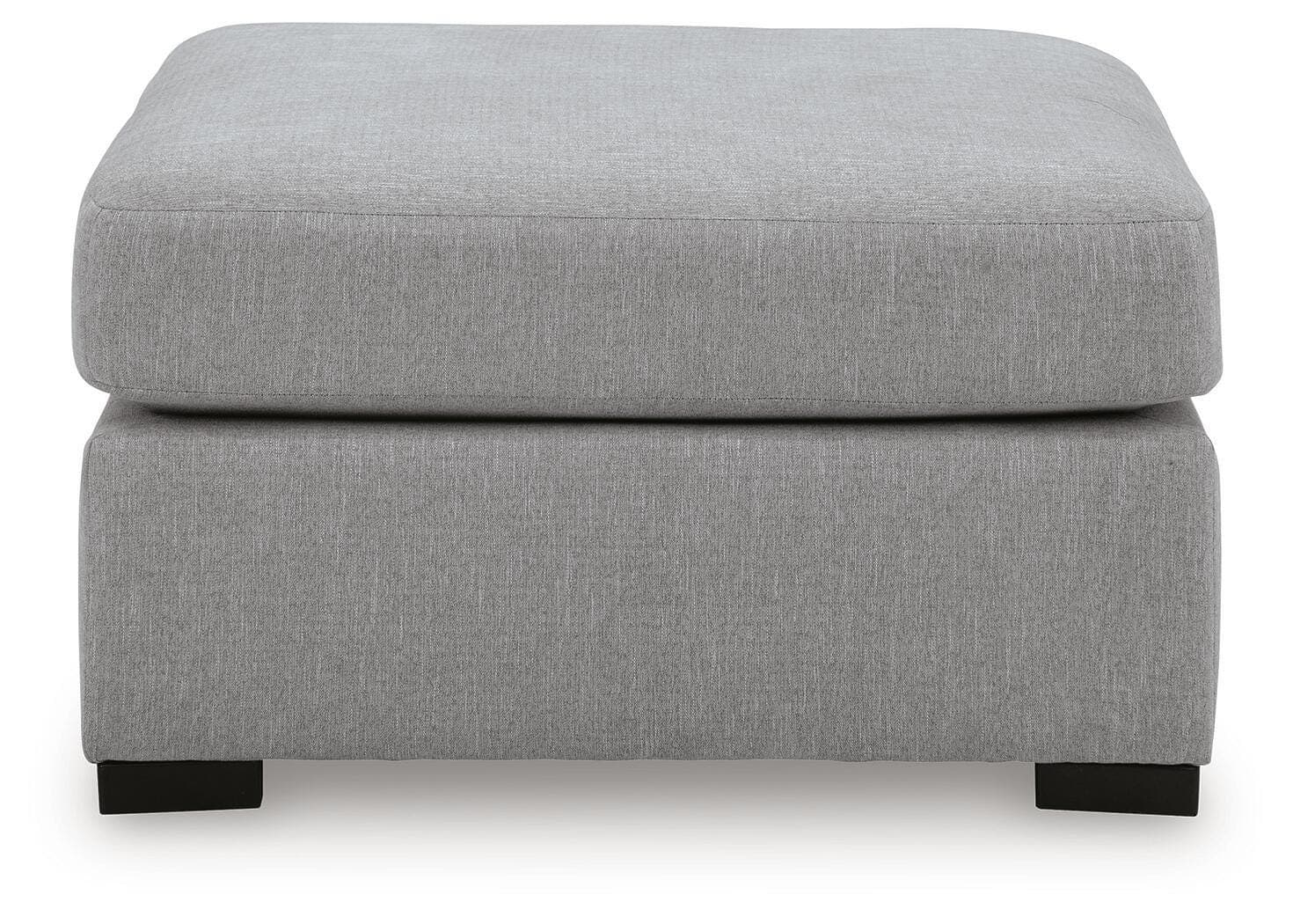 Lakepoint Oversized Accent Ottoman — Black/Gray — view 3