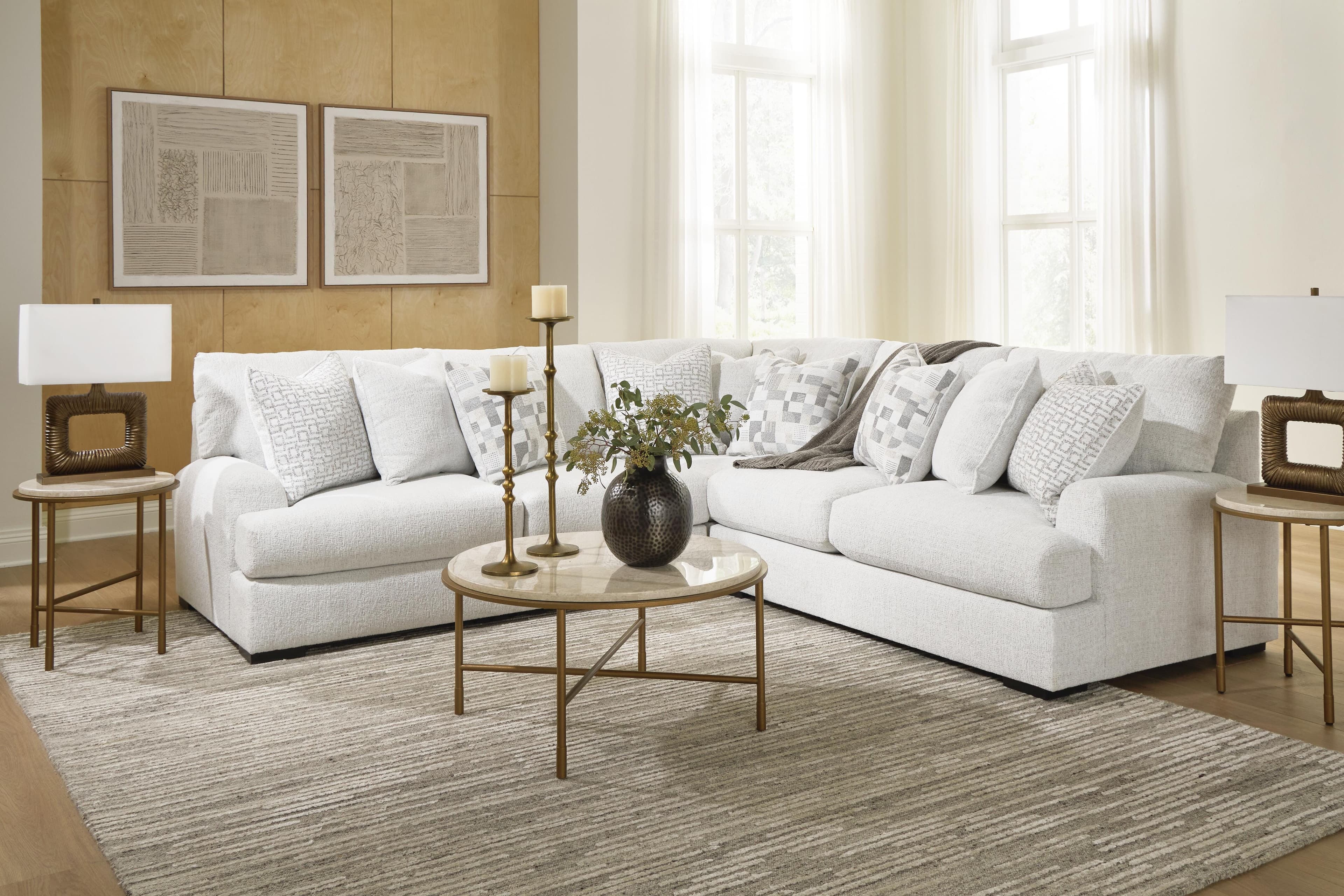 Wynncroft Manor 3-Piece Sectional — Chalk — view 3