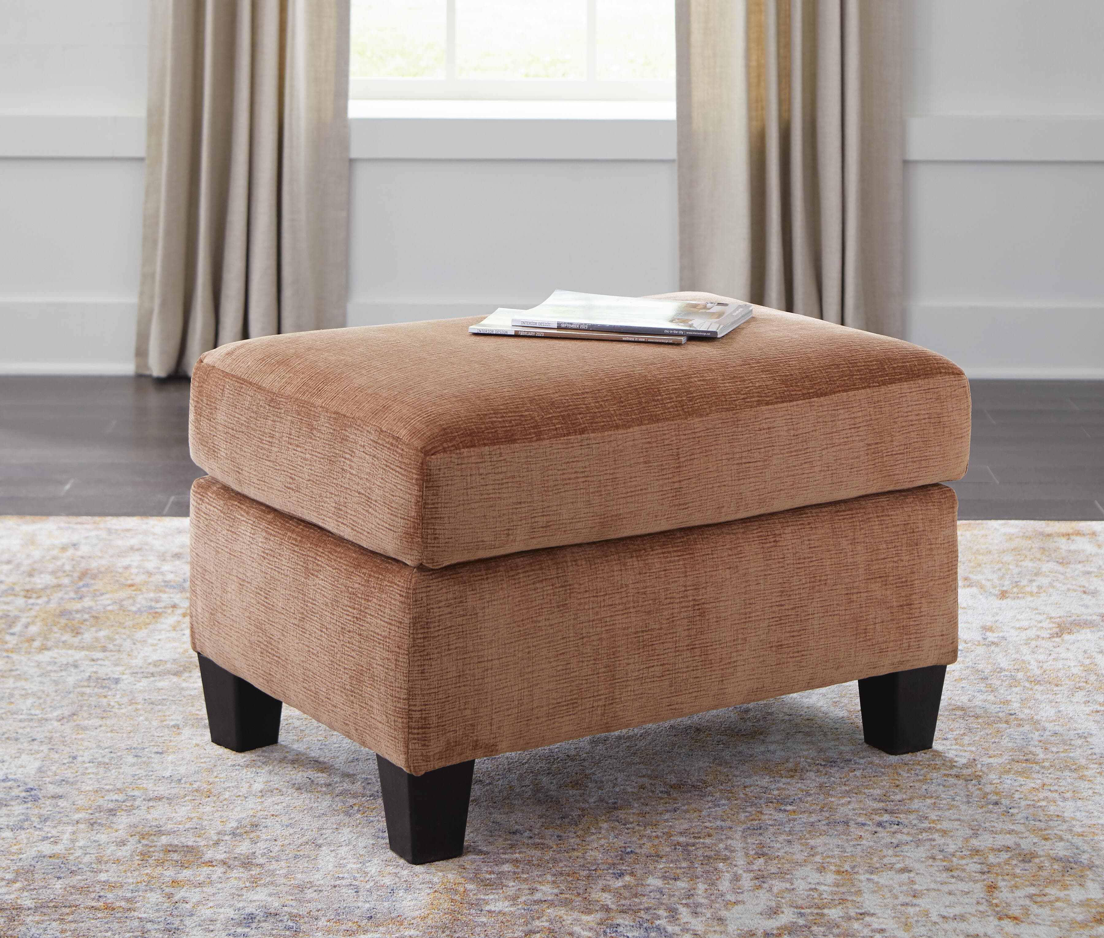 Amity Bay Ottoman — Orange — view 2