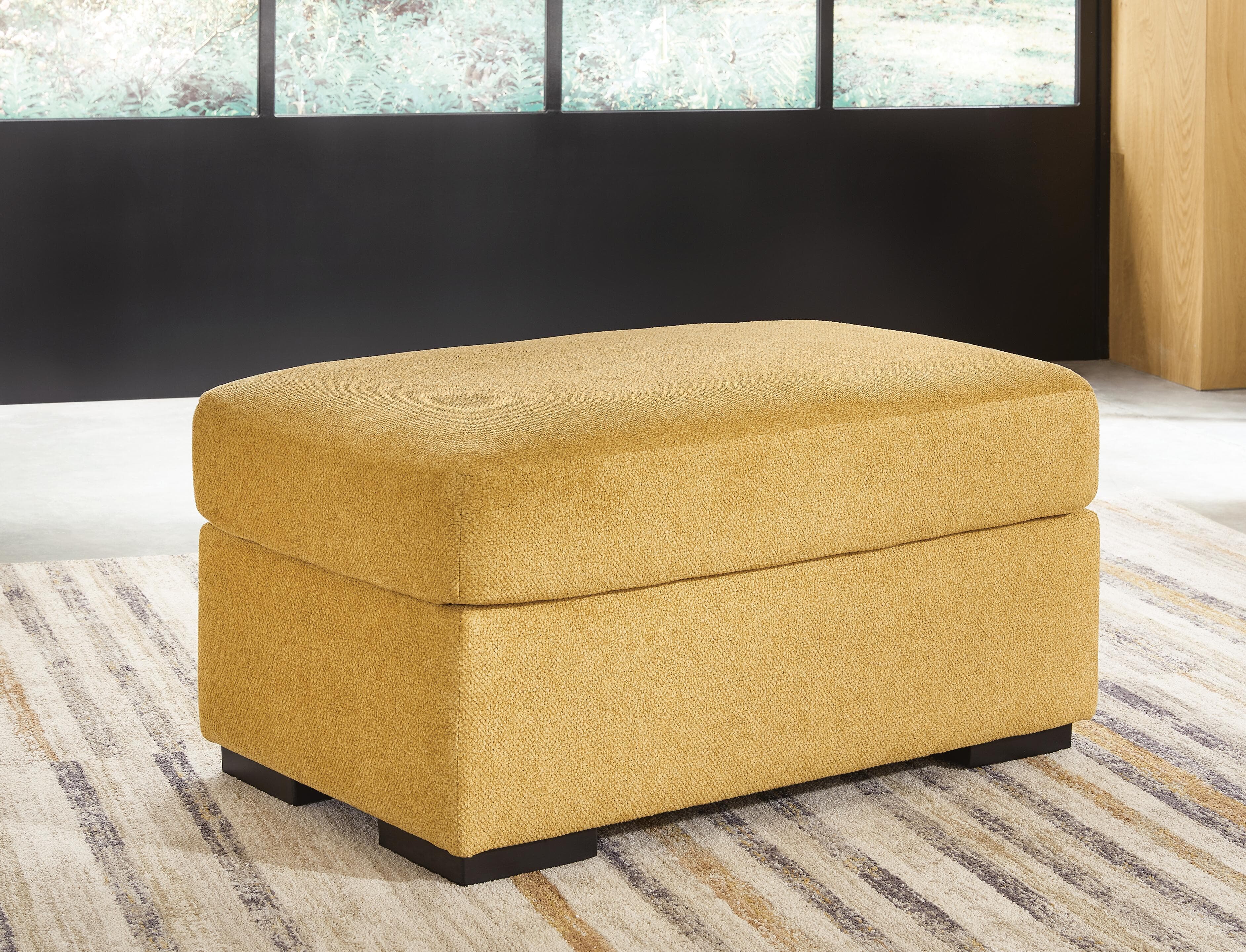 Keerwick Ottoman — Yellow — view 2