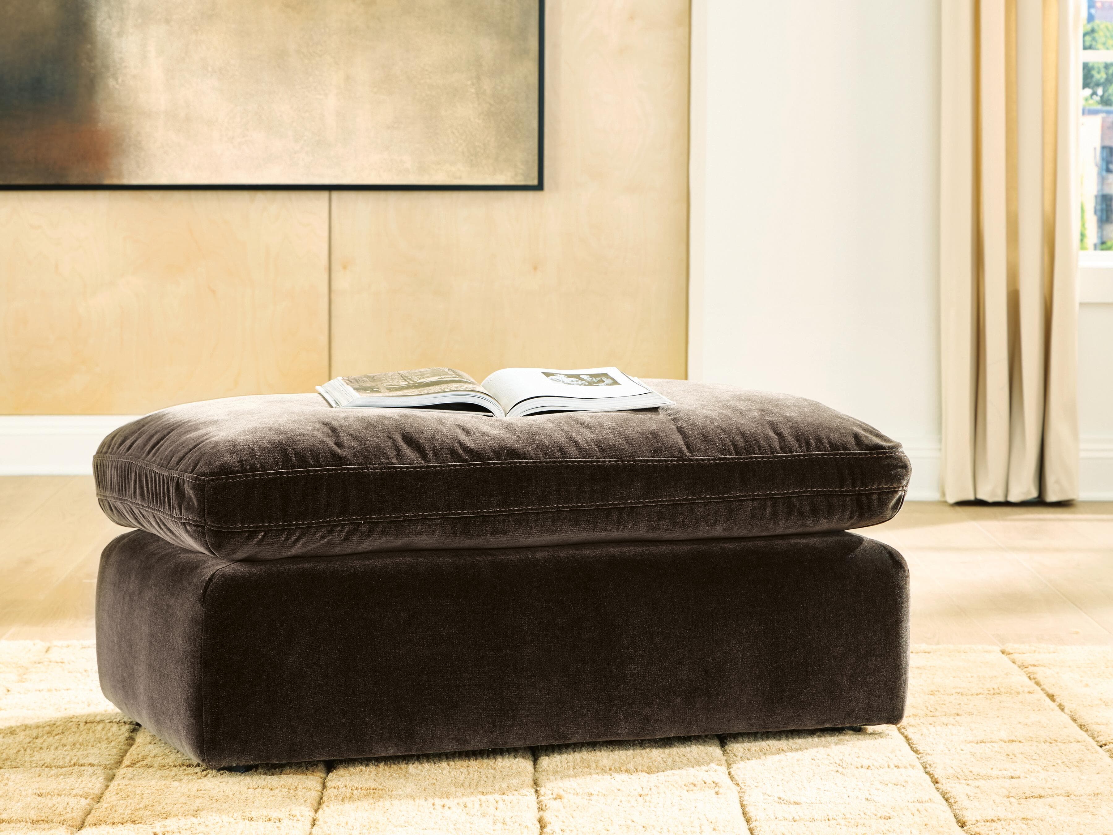 Maxton Heights Ottoman — Black/Gray — view 2