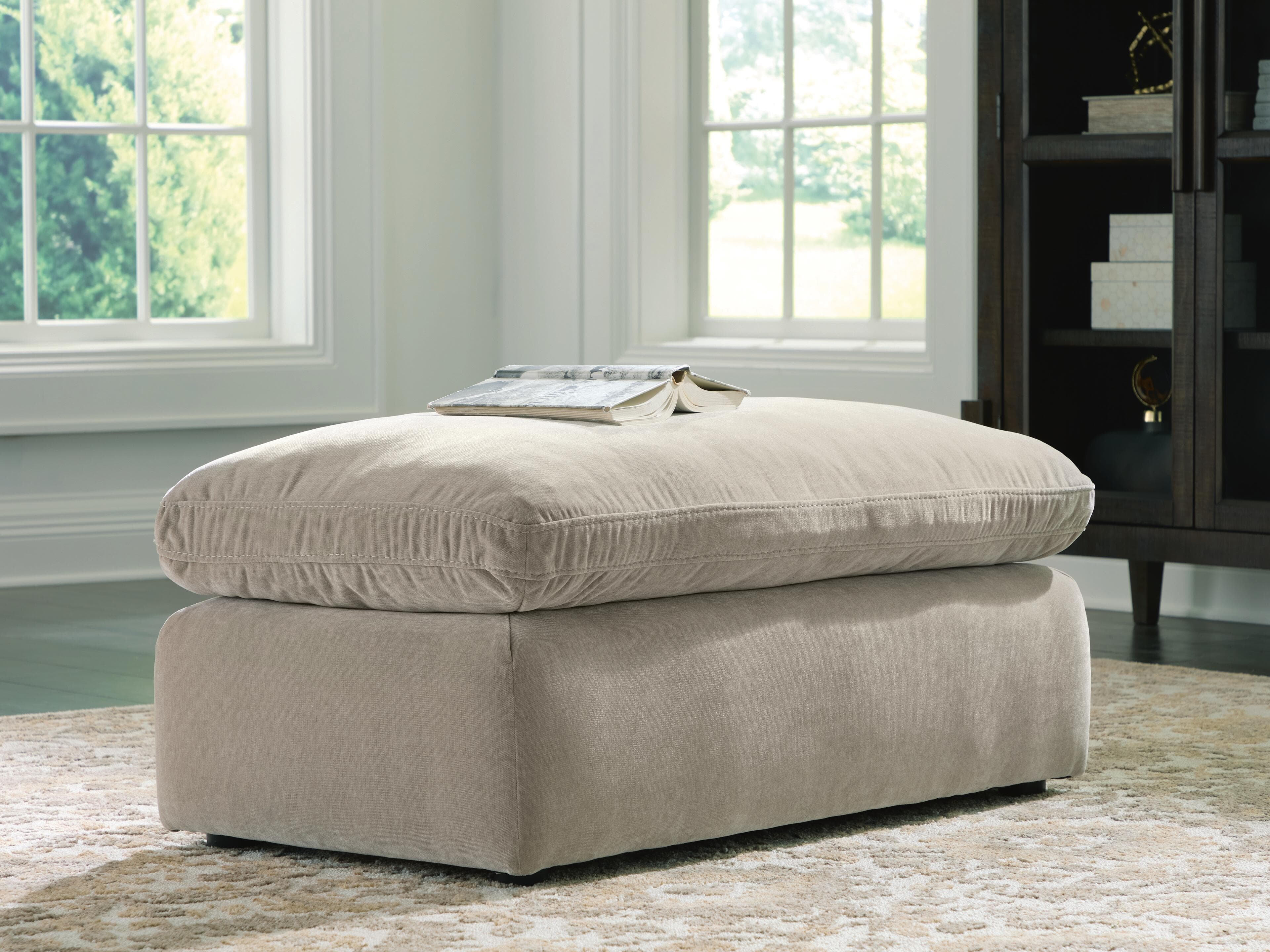 Maxton Heights Ottoman — Brown/Beige — view 2