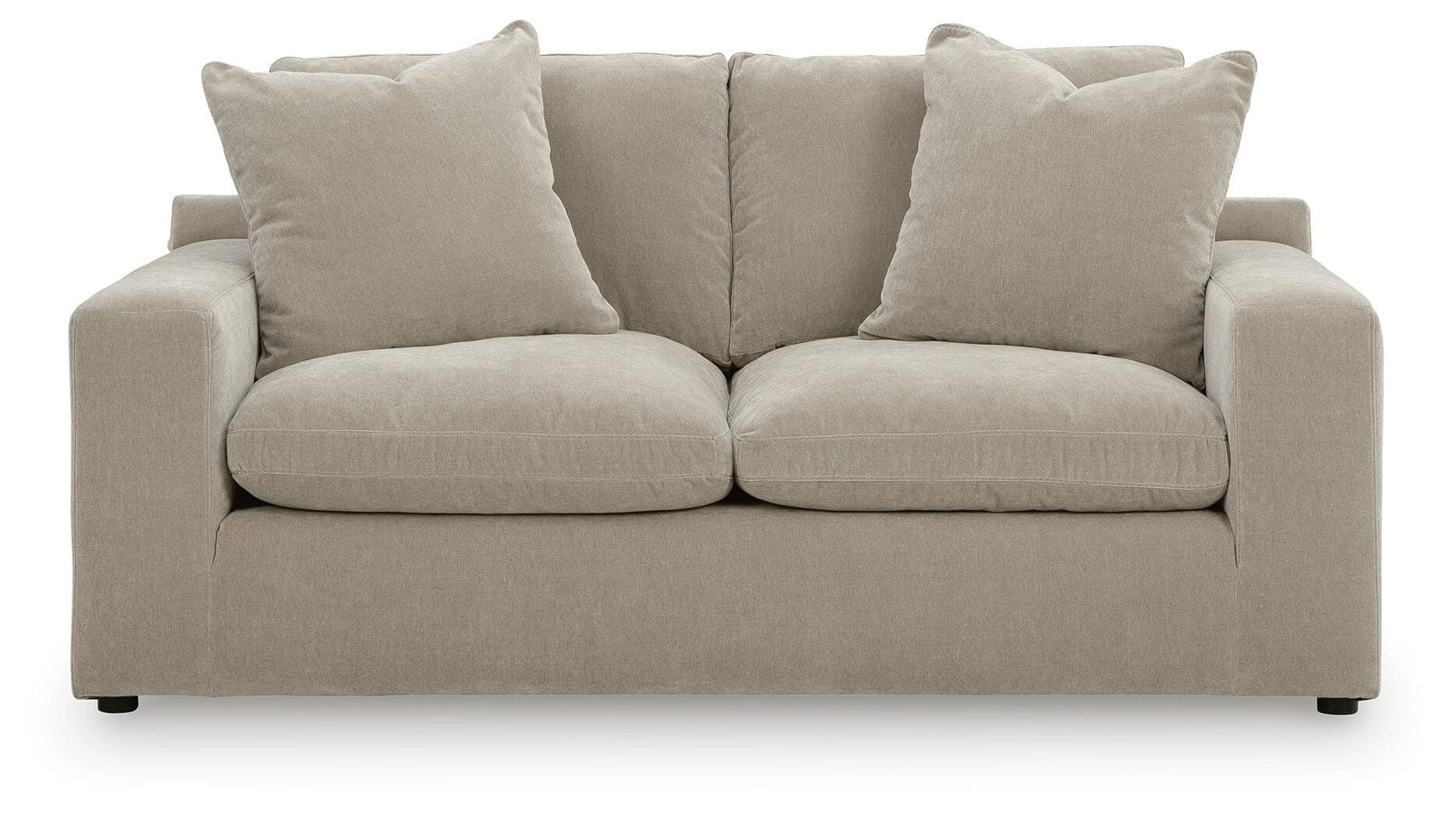 Maxton Heights Loveseat — Brown/Beige — view 3