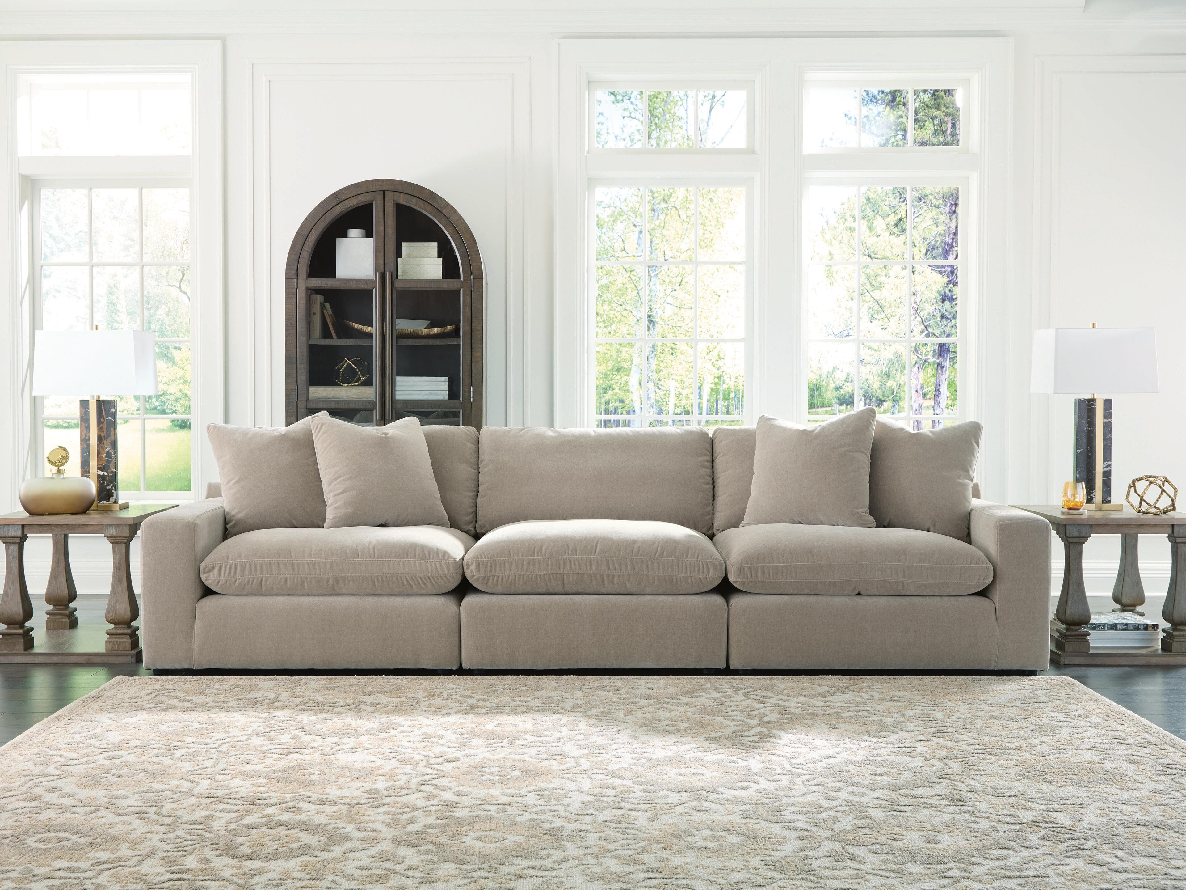 Maxton Heights 3-Piece Sectional Sofa — Pebble — view 2