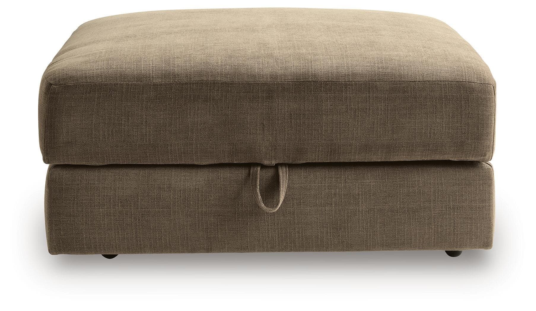 Camellia-Court Ottoman With Storage — Brown/Beige — view 4