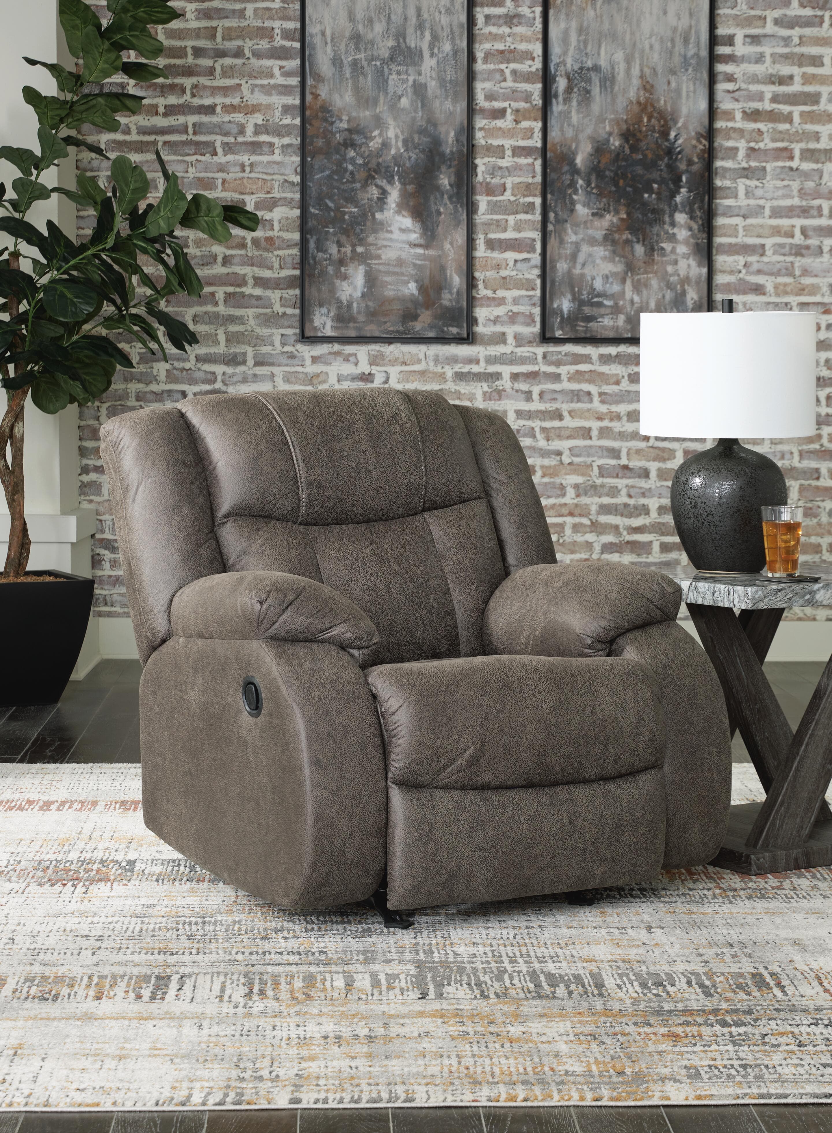 First Base Recliner — Brown/Beige — view 2