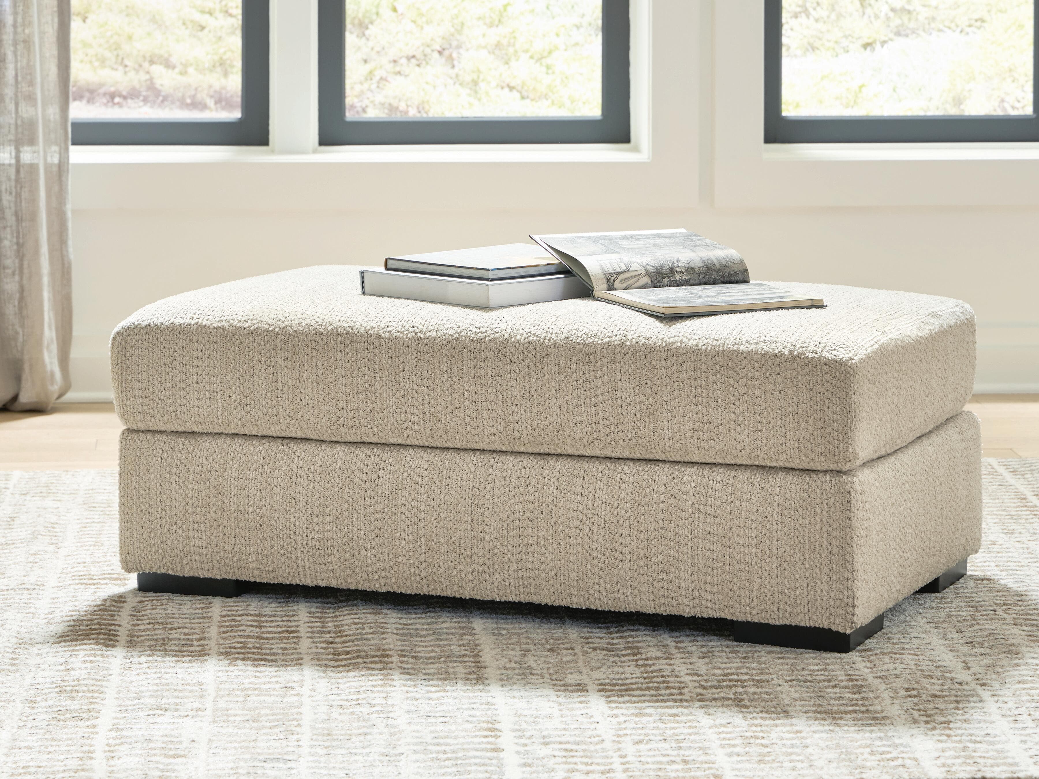 Crespino Ottoman — Brown/Beige — view 2