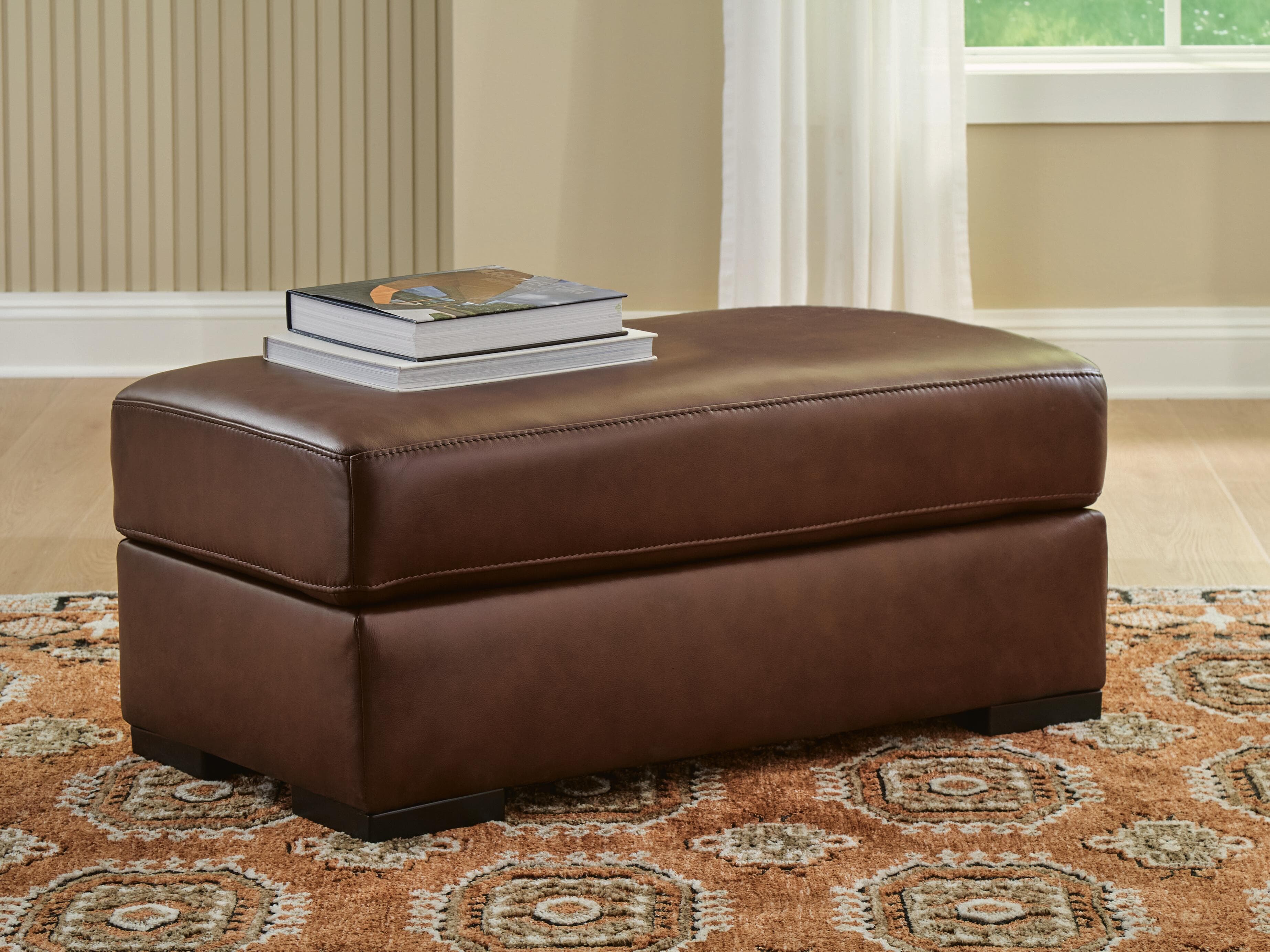 Mossano Ottoman — Brown/Beige — view 2