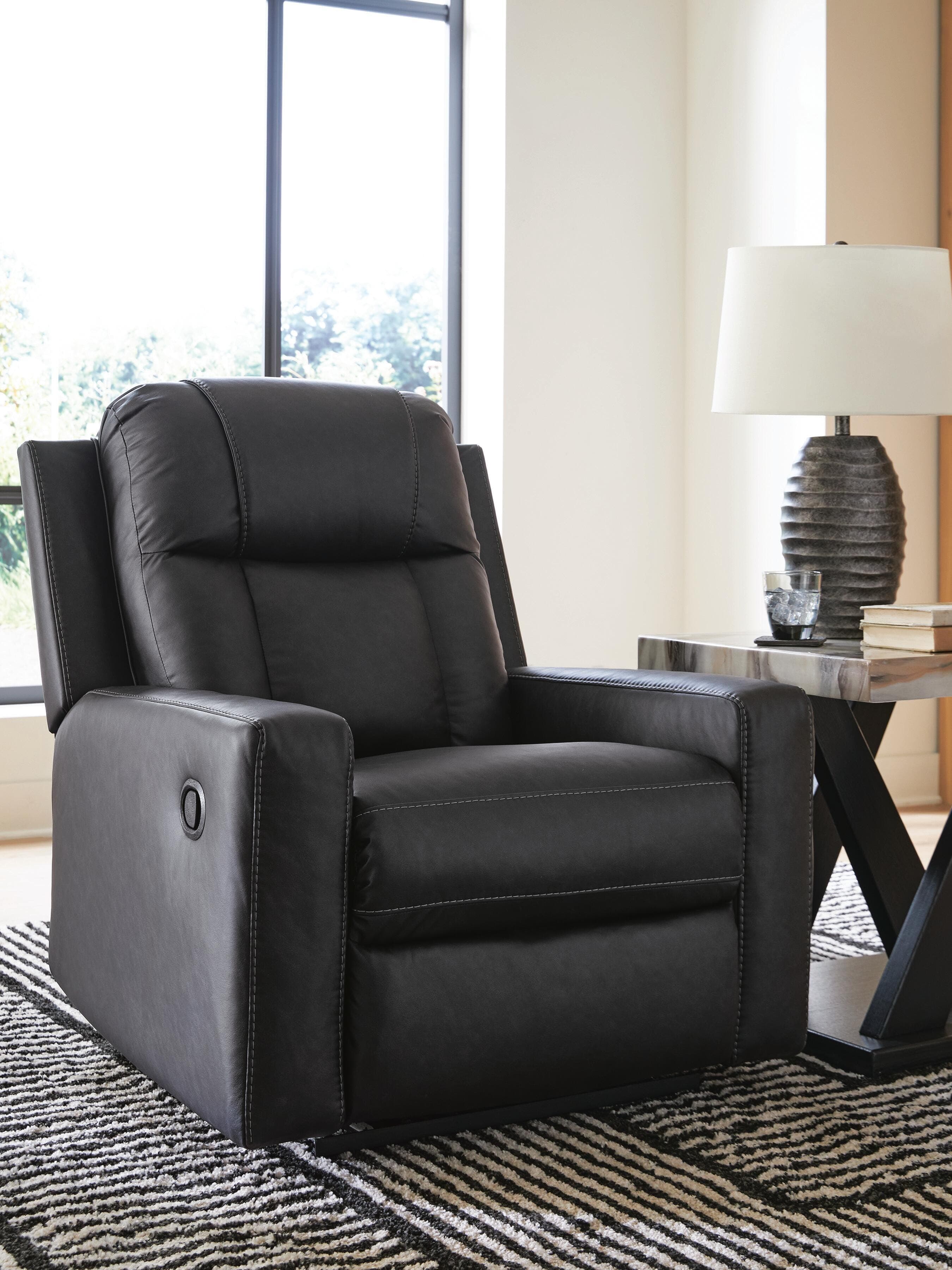 Mackmenville Recliner — Black/Gray — view 2