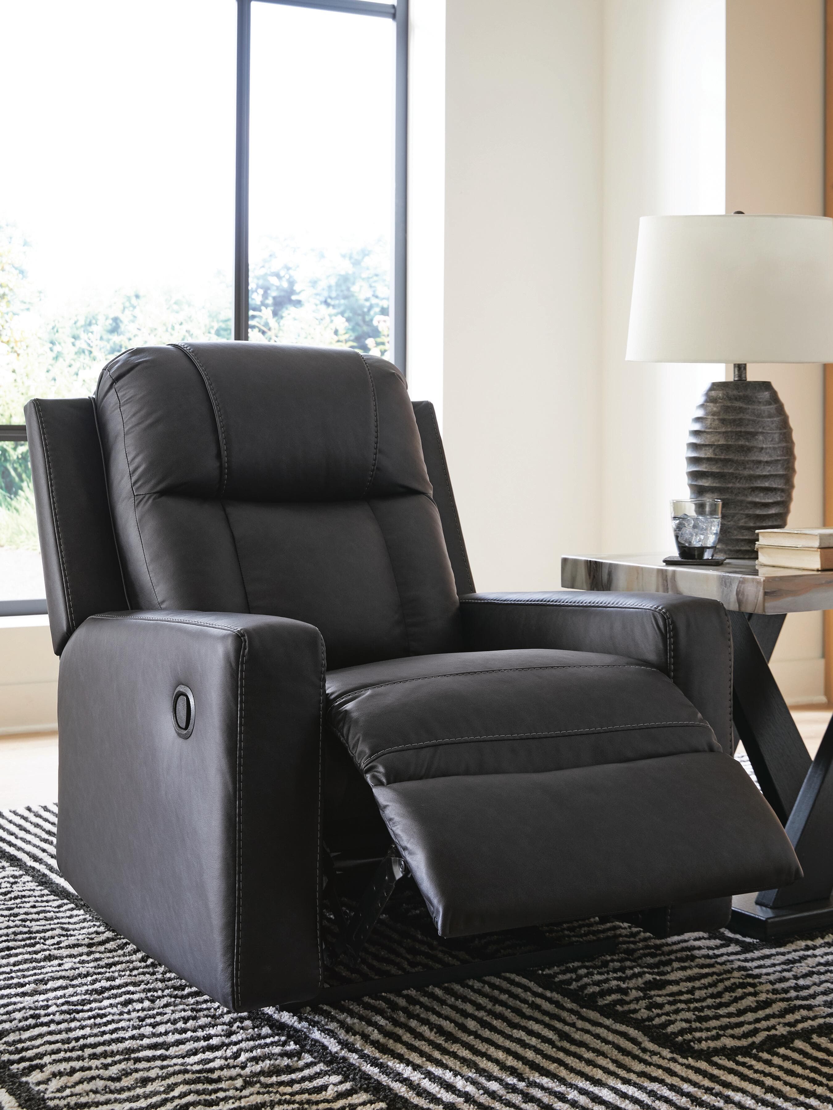 Mackmenville Recliner — Black/Gray — view 6
