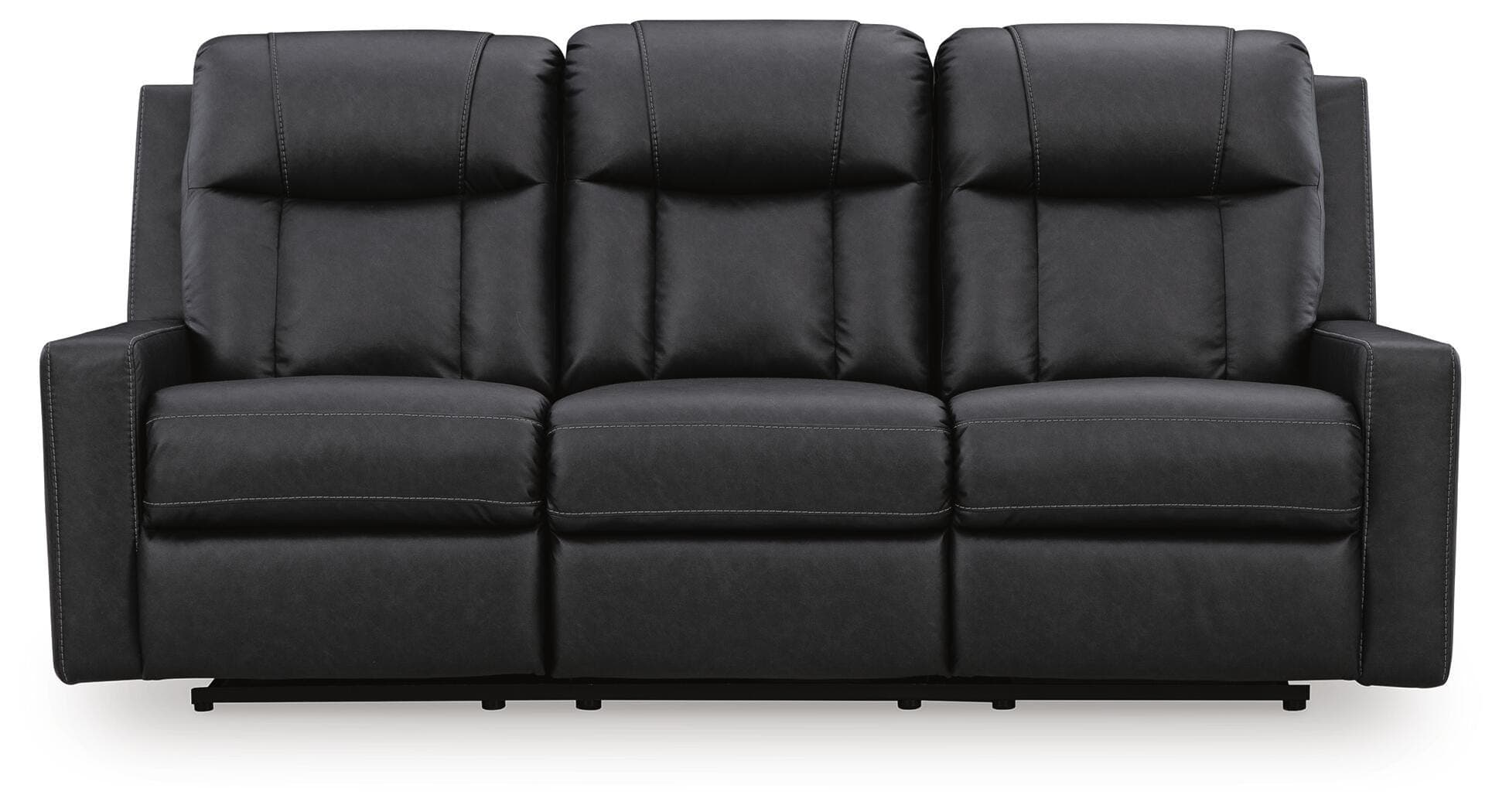 Mackmenville Reclining Sofa — Black/Gray — view 4