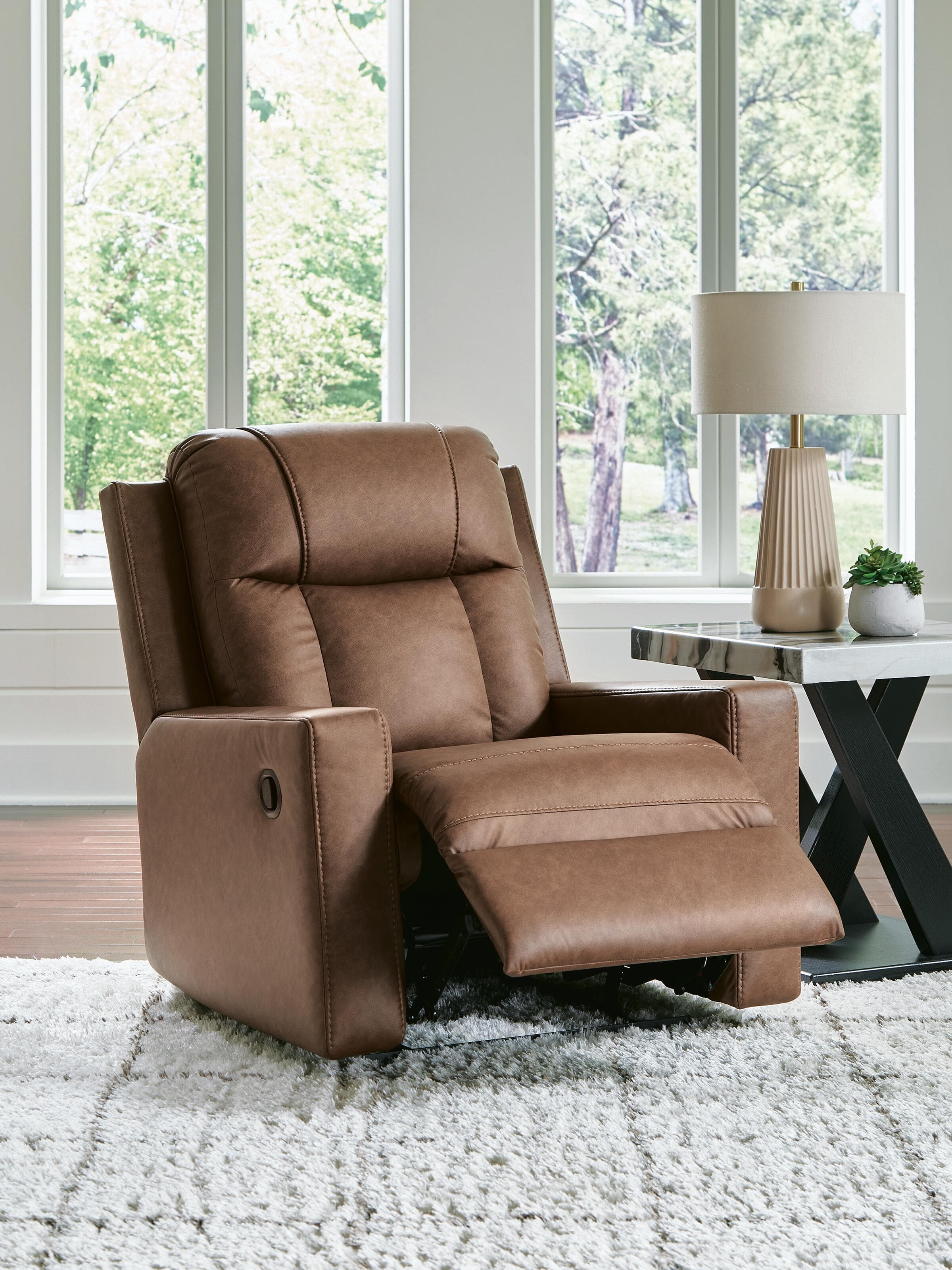 Mackmenville Recliner — Brown/Beige — view 6
