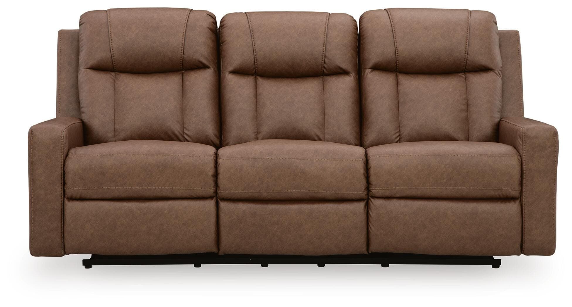 Mackmenville Reclining Sofa — Brown/Beige — view 4