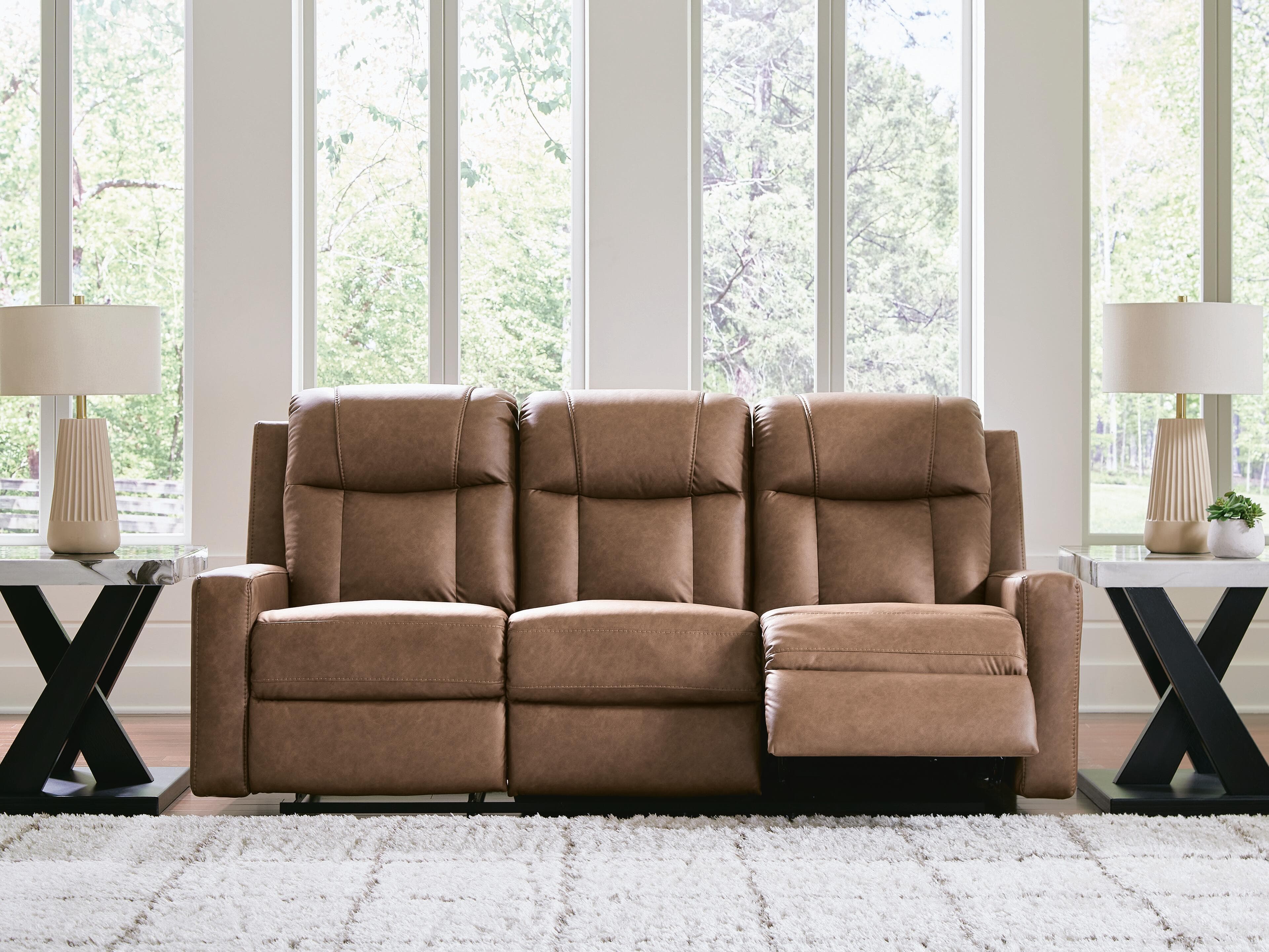 Mackmenville Reclining Sofa — Brown/Beige — view 6