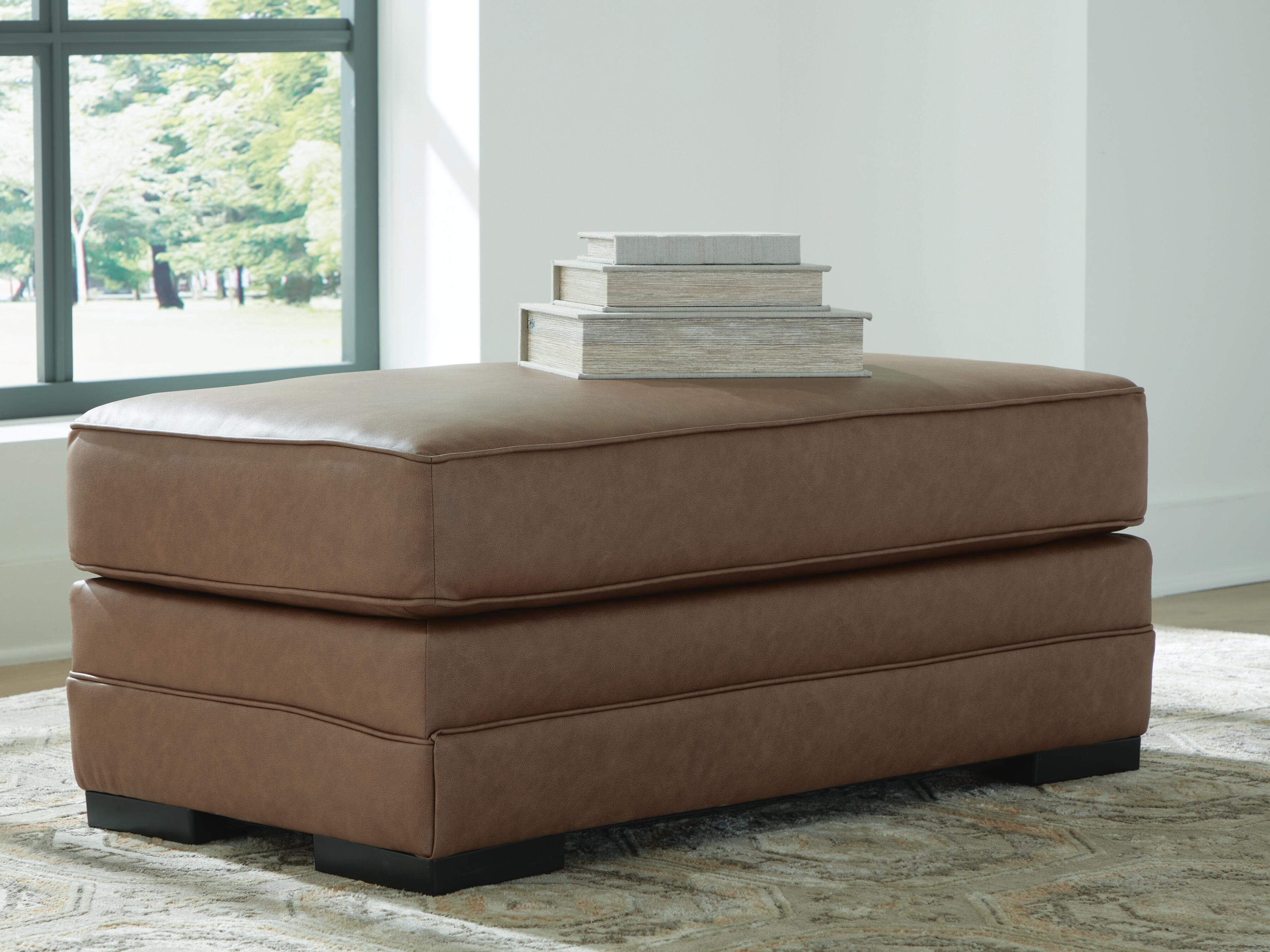 VillaCourt Ottoman — Brown/Beige — view 2