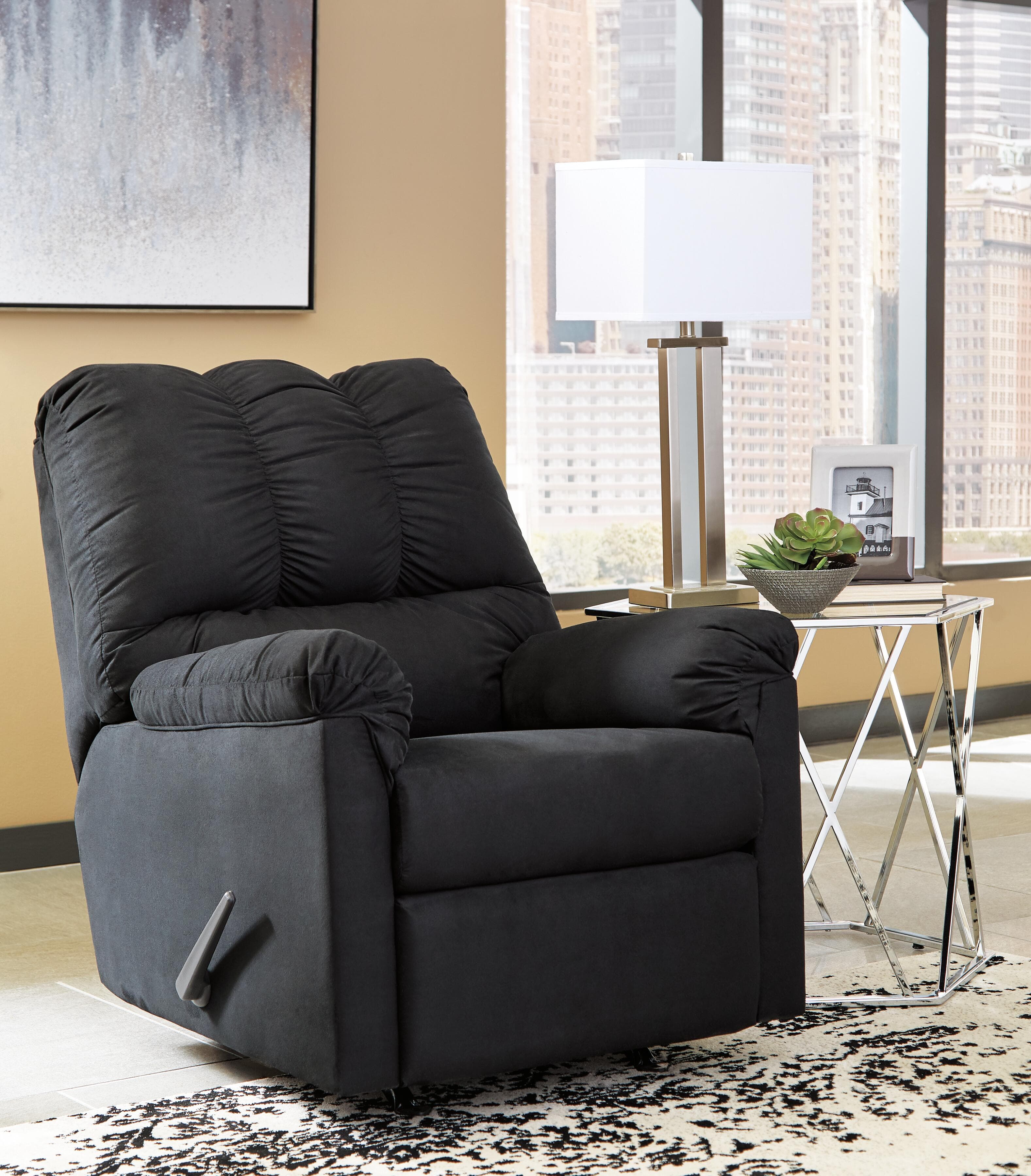 Darcy Recliner — Black/Gray — view 2