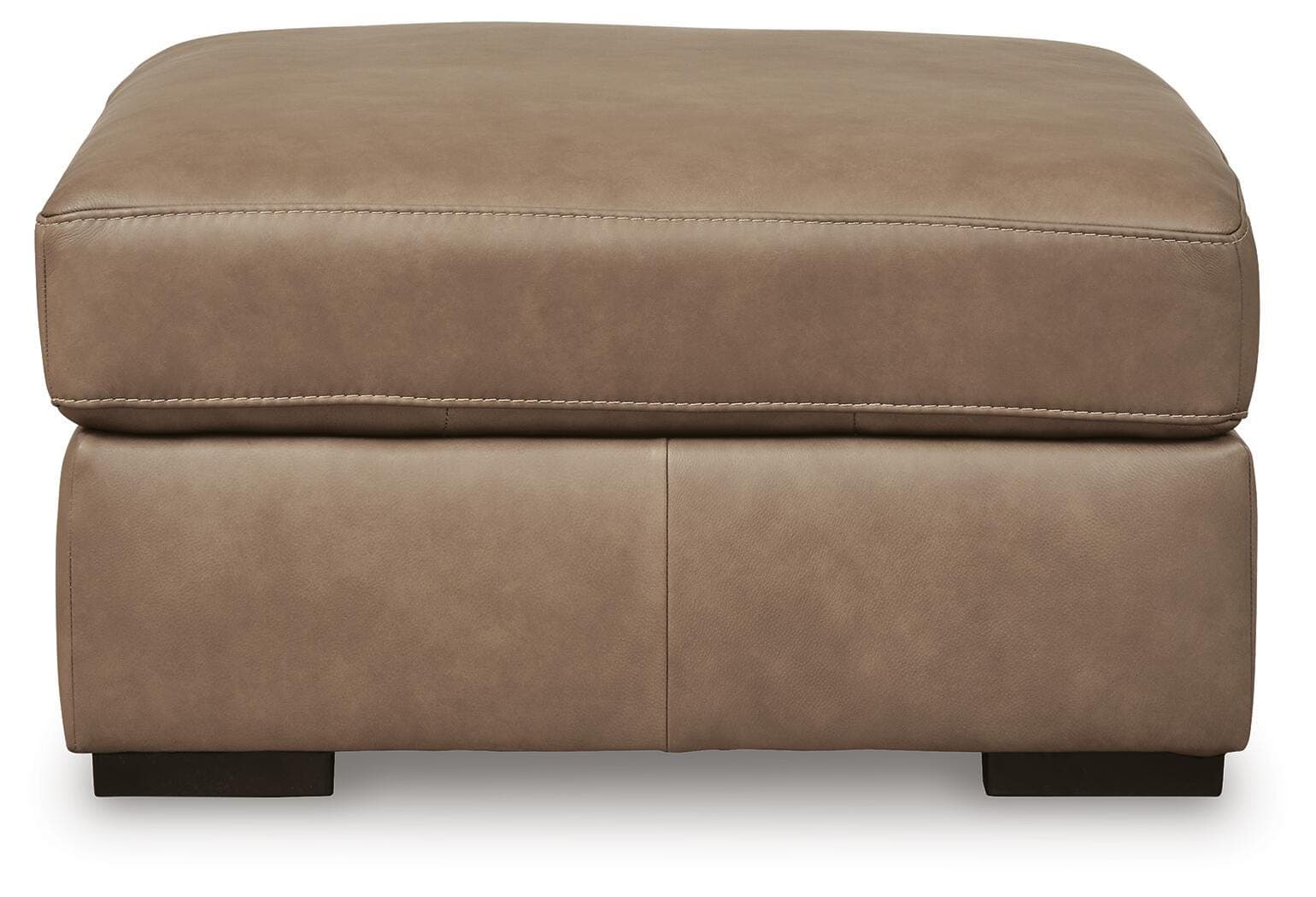Veronella Oversized Accent Ottoman — Brown/Beige — view 3