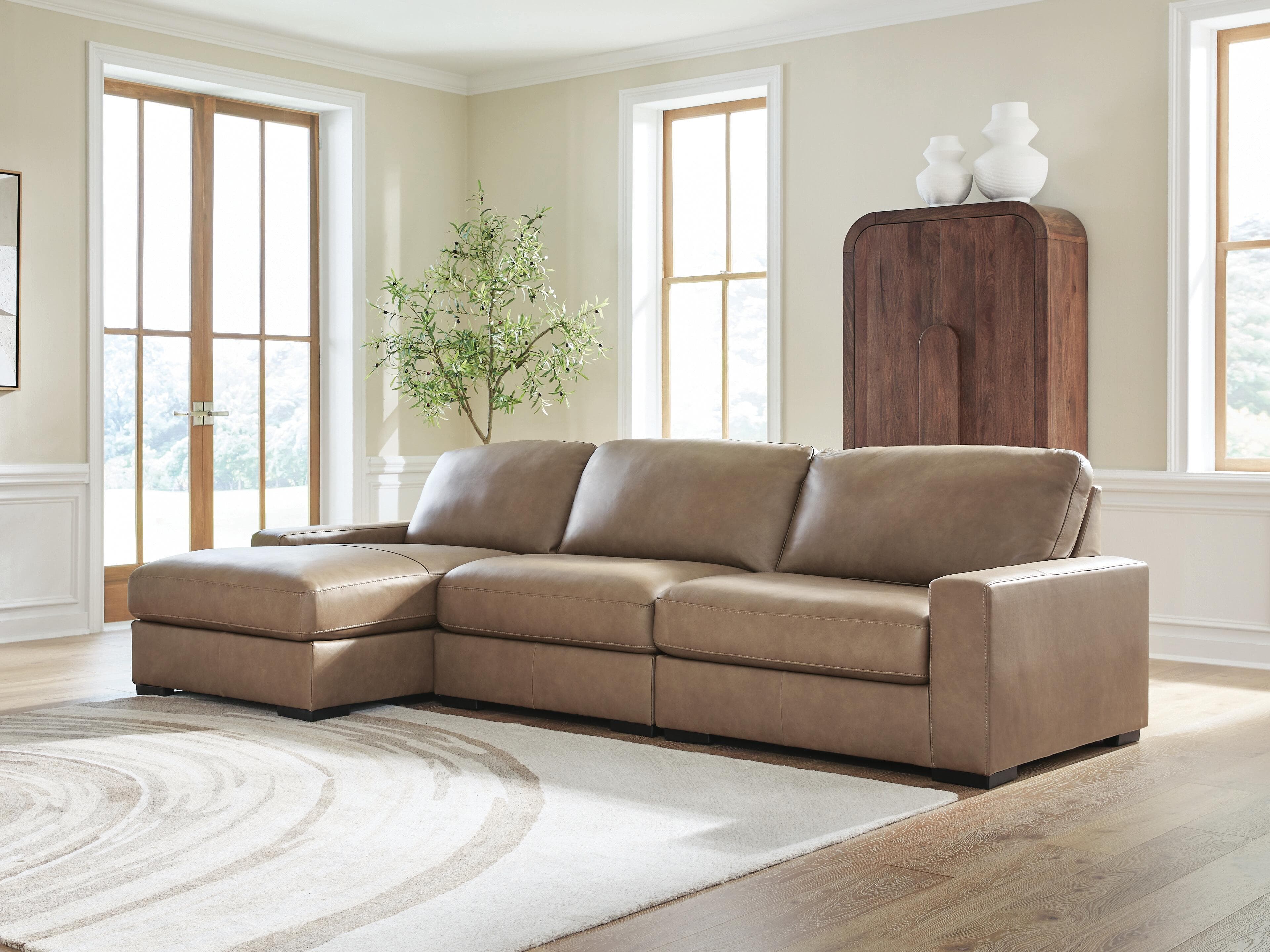 Veronella 3-Piece Sectional with Chaise — Sahara — view 3