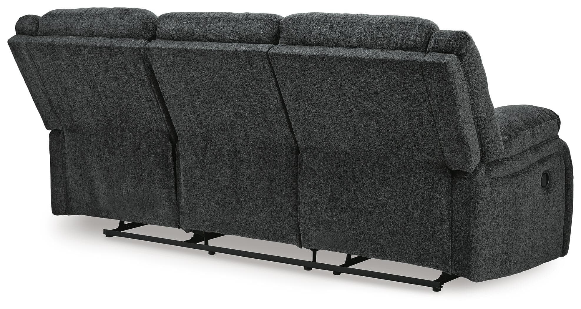 Draycoll Reclining Sofa — Black/Gray — view 5