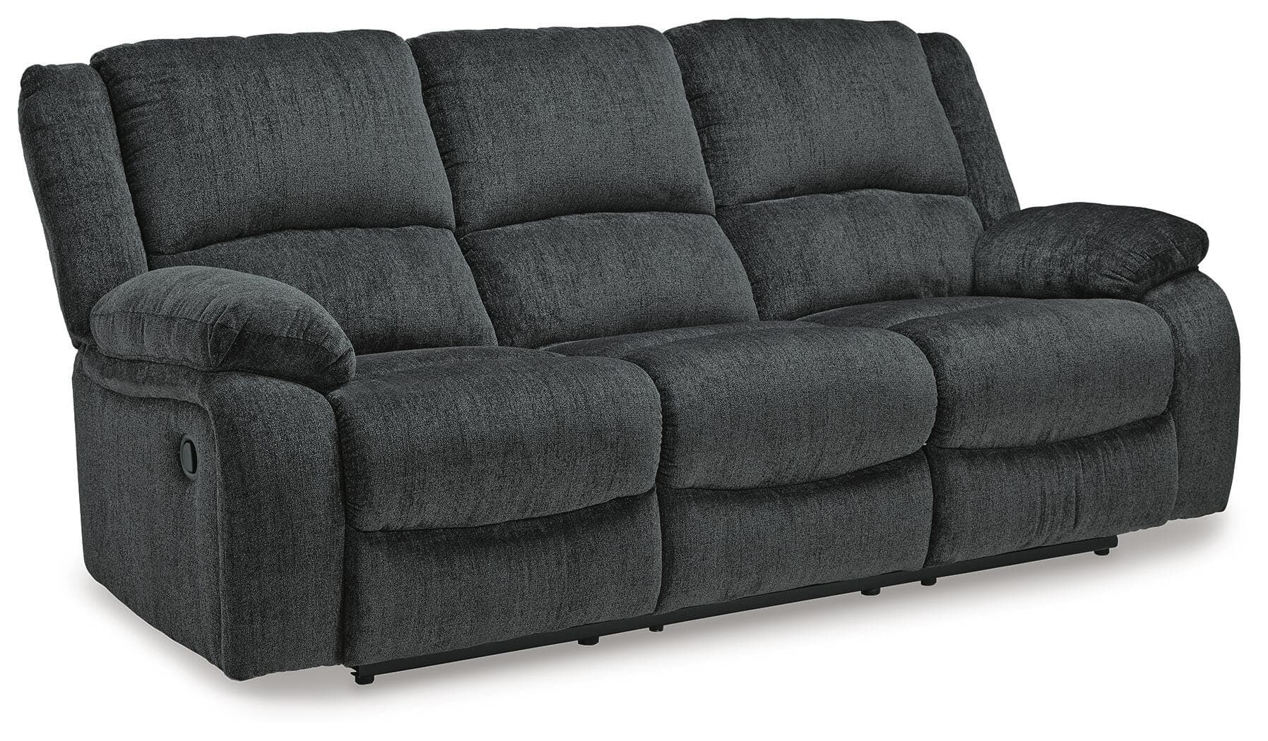 Draycoll Reclining Sofa — Black/Gray — view 3