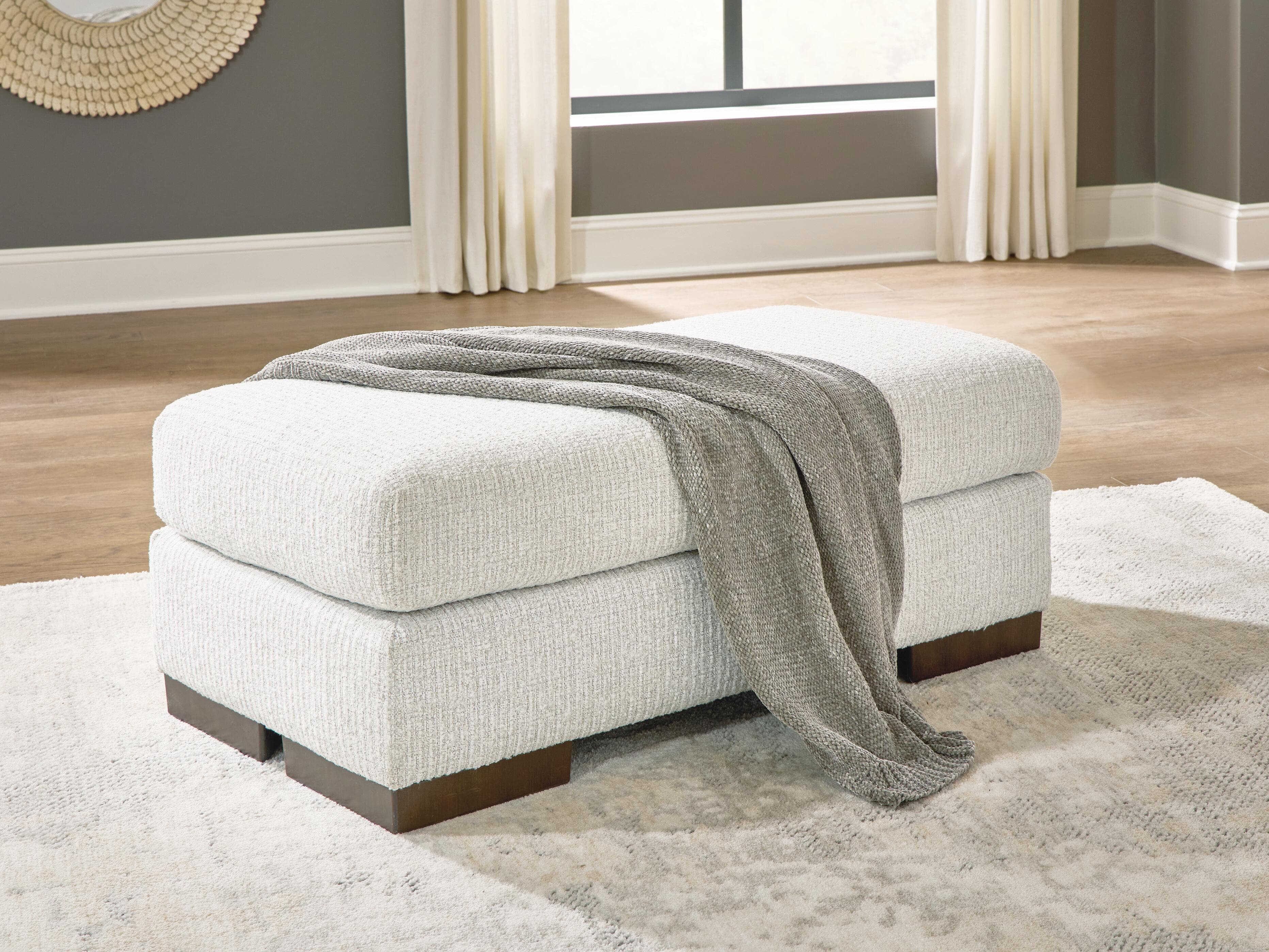 Hartside Ottoman — White — view 2