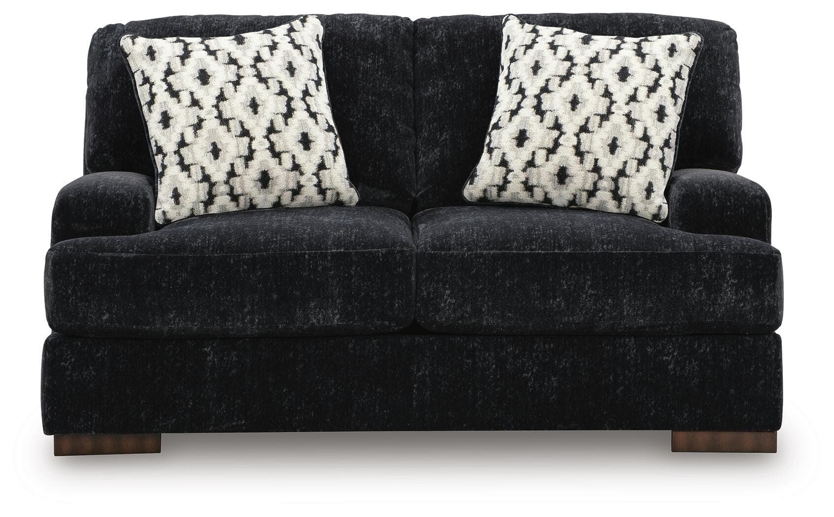 Whitmore Manor Loveseat — Black/Gray — view 3