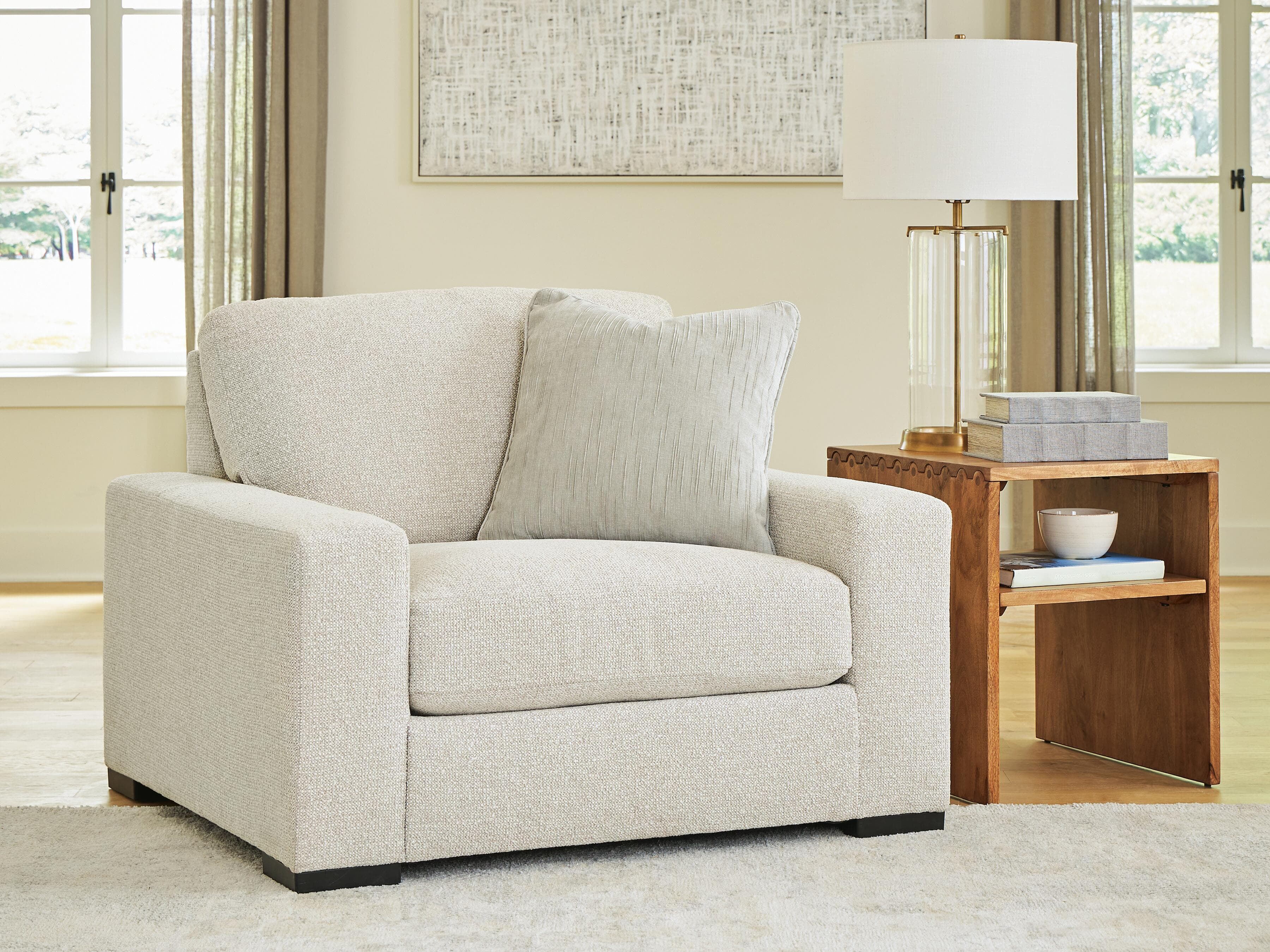 Evanley Oversized Chair — White — view 2