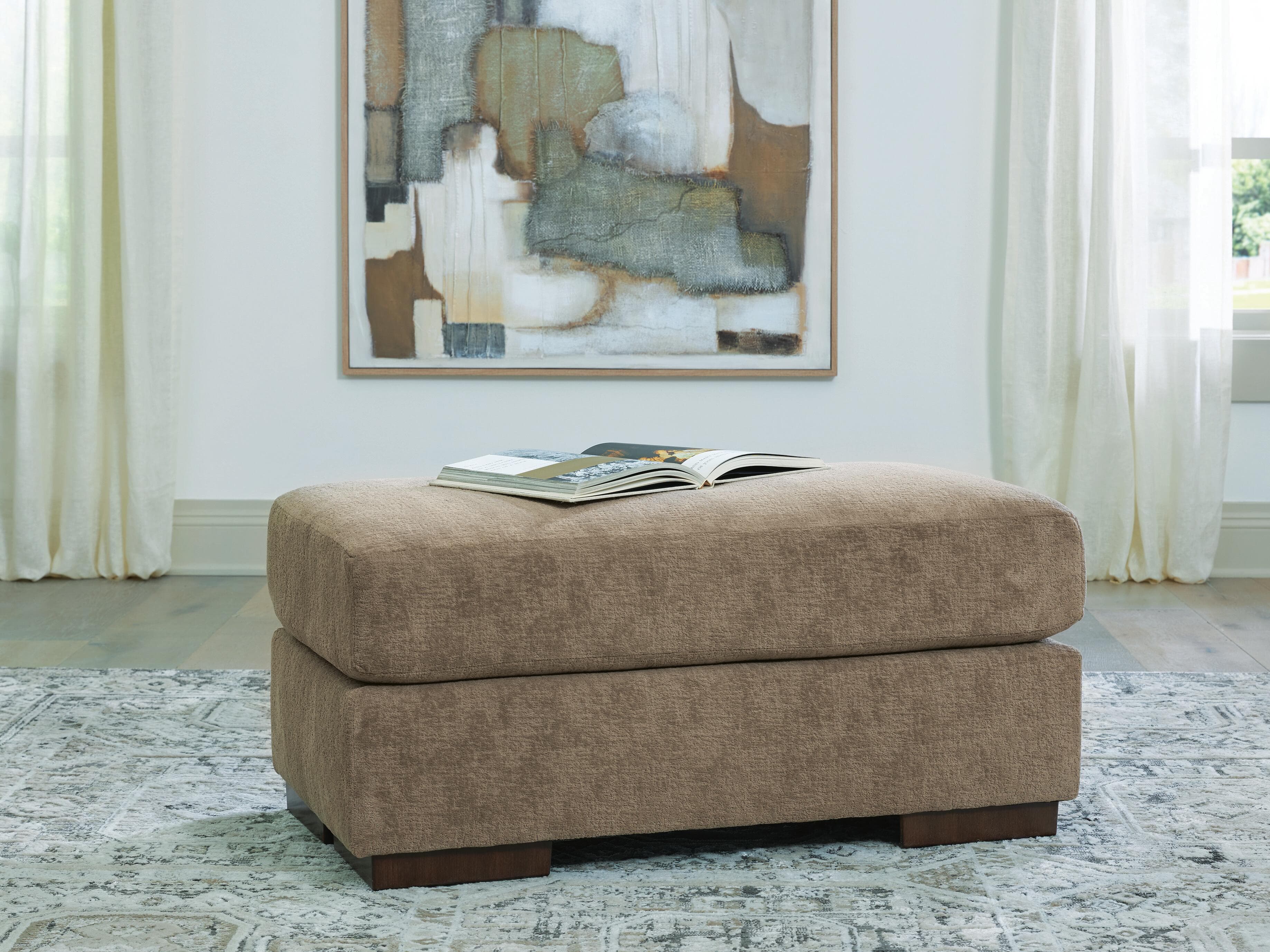 Nolenburg Ottoman — Brown/Beige — view 2