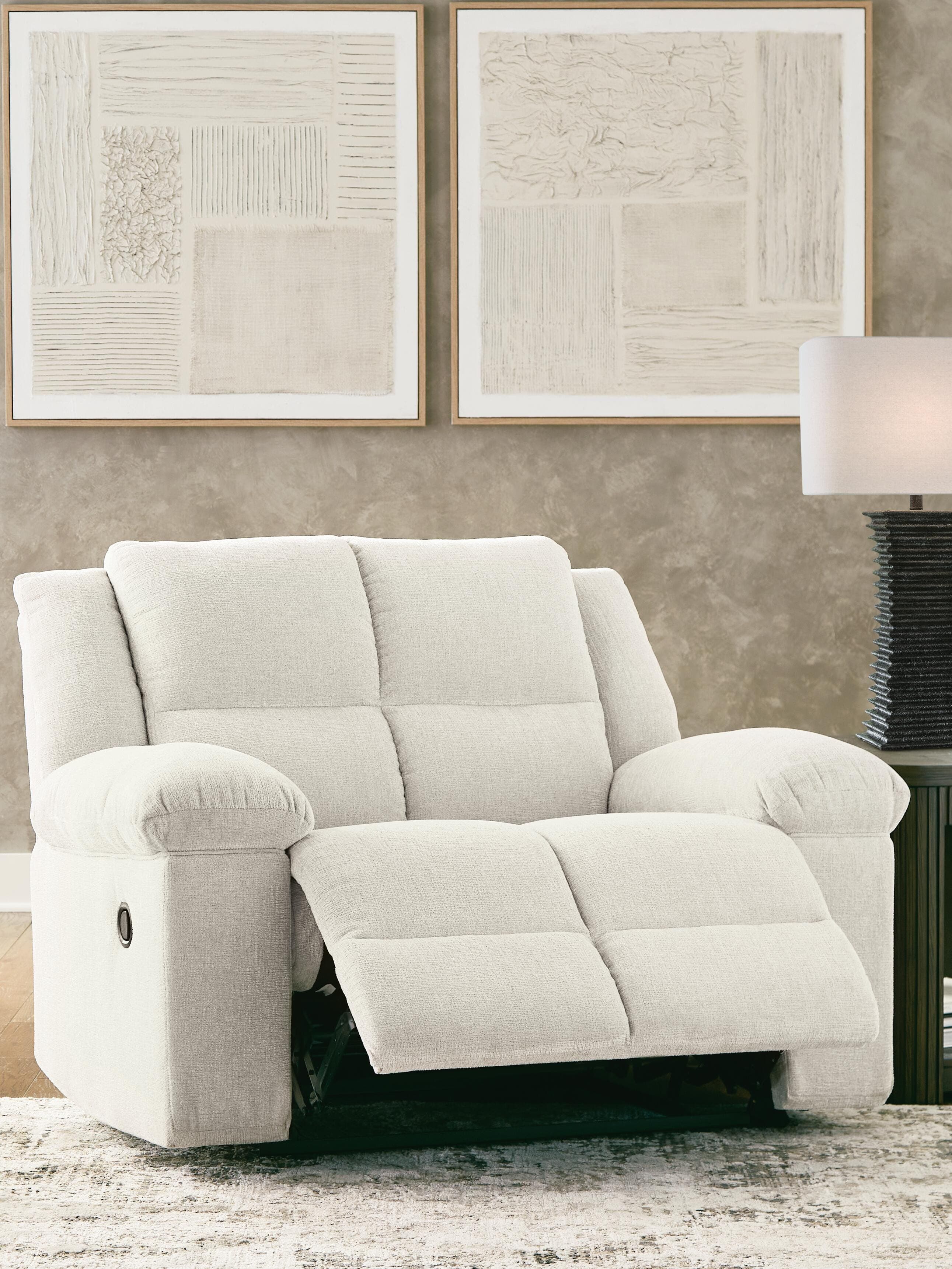 Orlen Oversized Recliner — White — view 7
