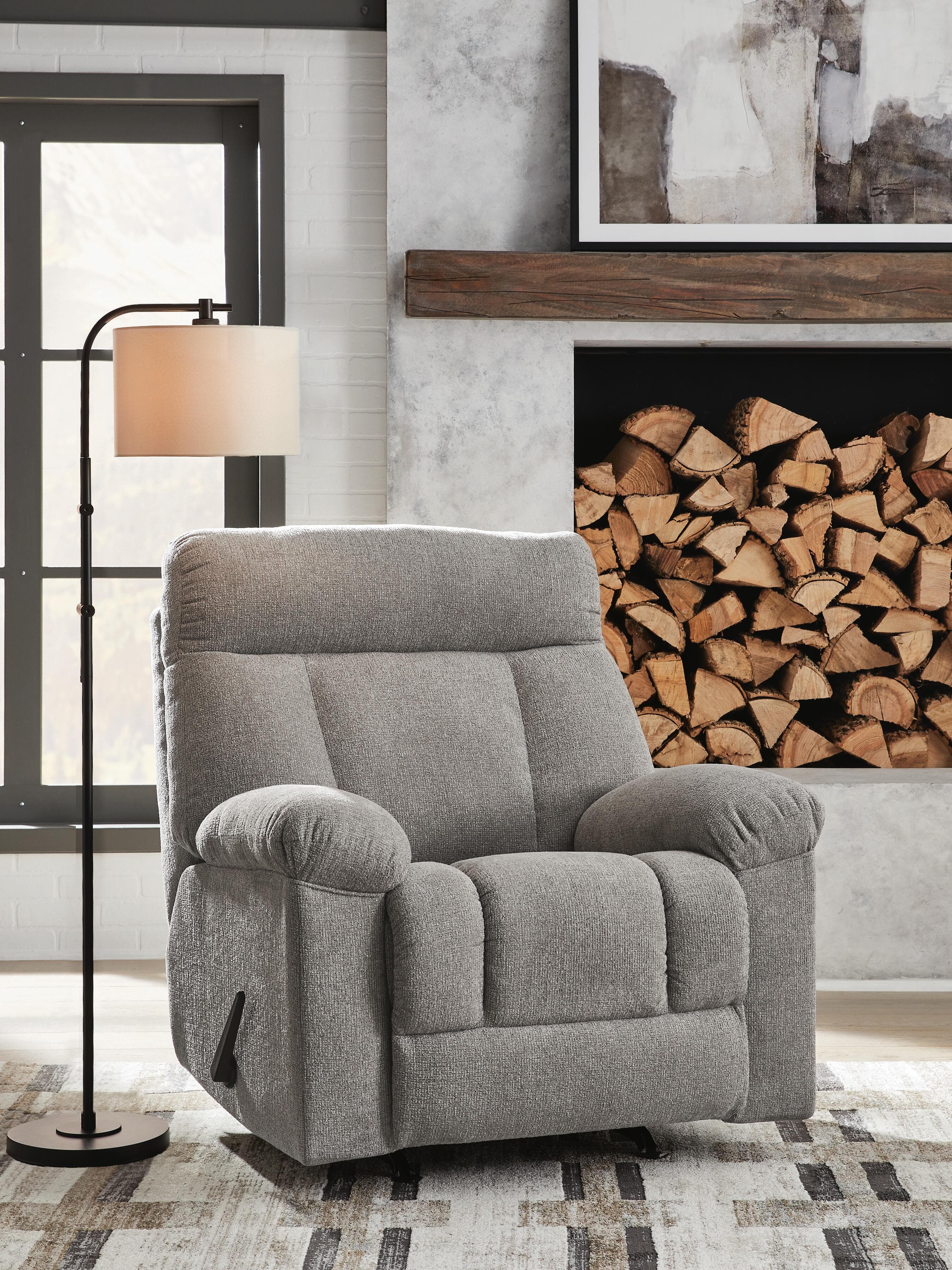 McArlie Recliner — Black/Gray — view 2