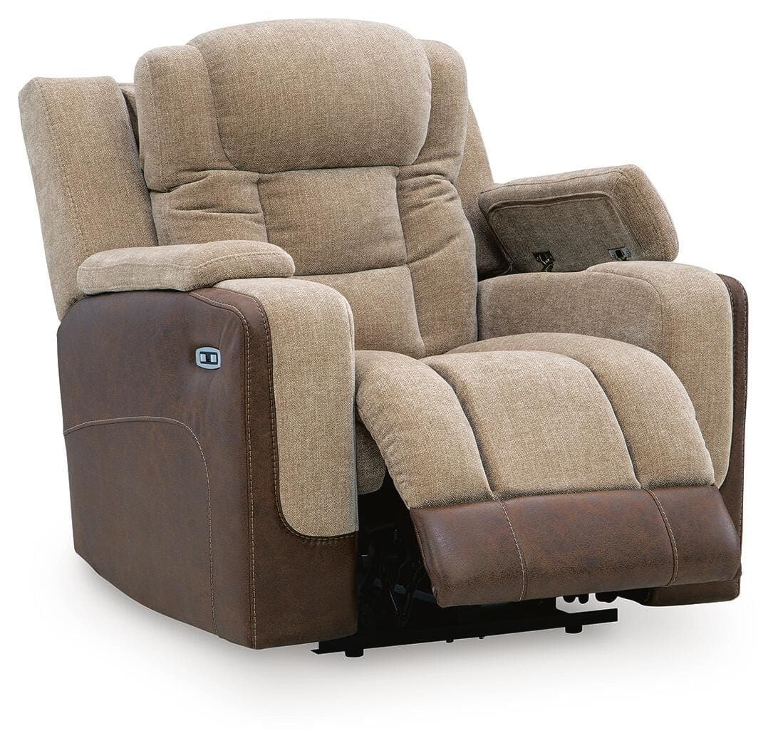 Ultimax Power Recliner — Brown/Beige — view 3