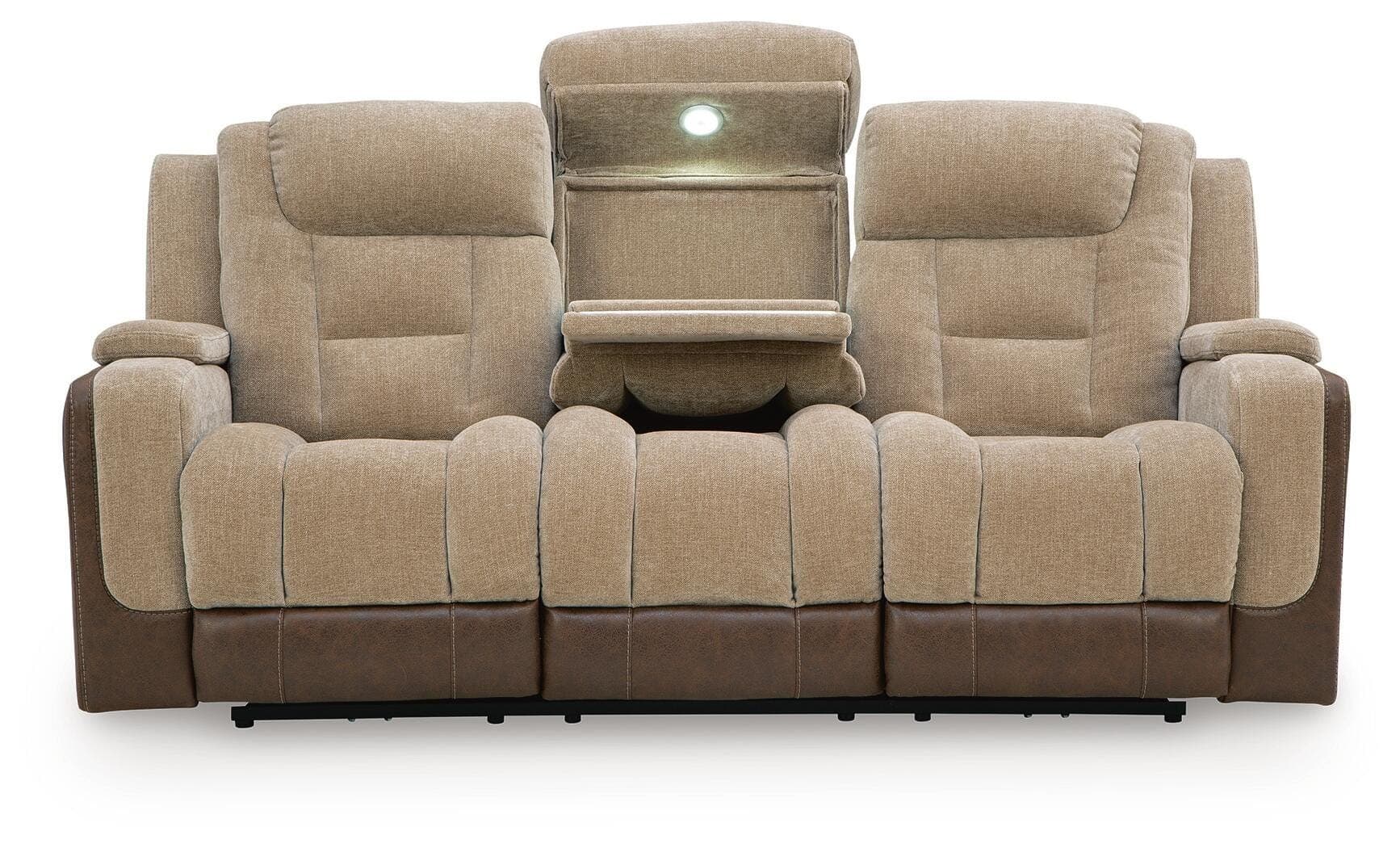 Ultimax Power Reclining Sofa — Brown/Beige — view 5