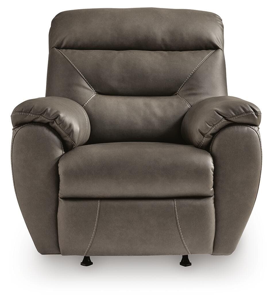 Pittsman Recliner — Black/Gray — view 4