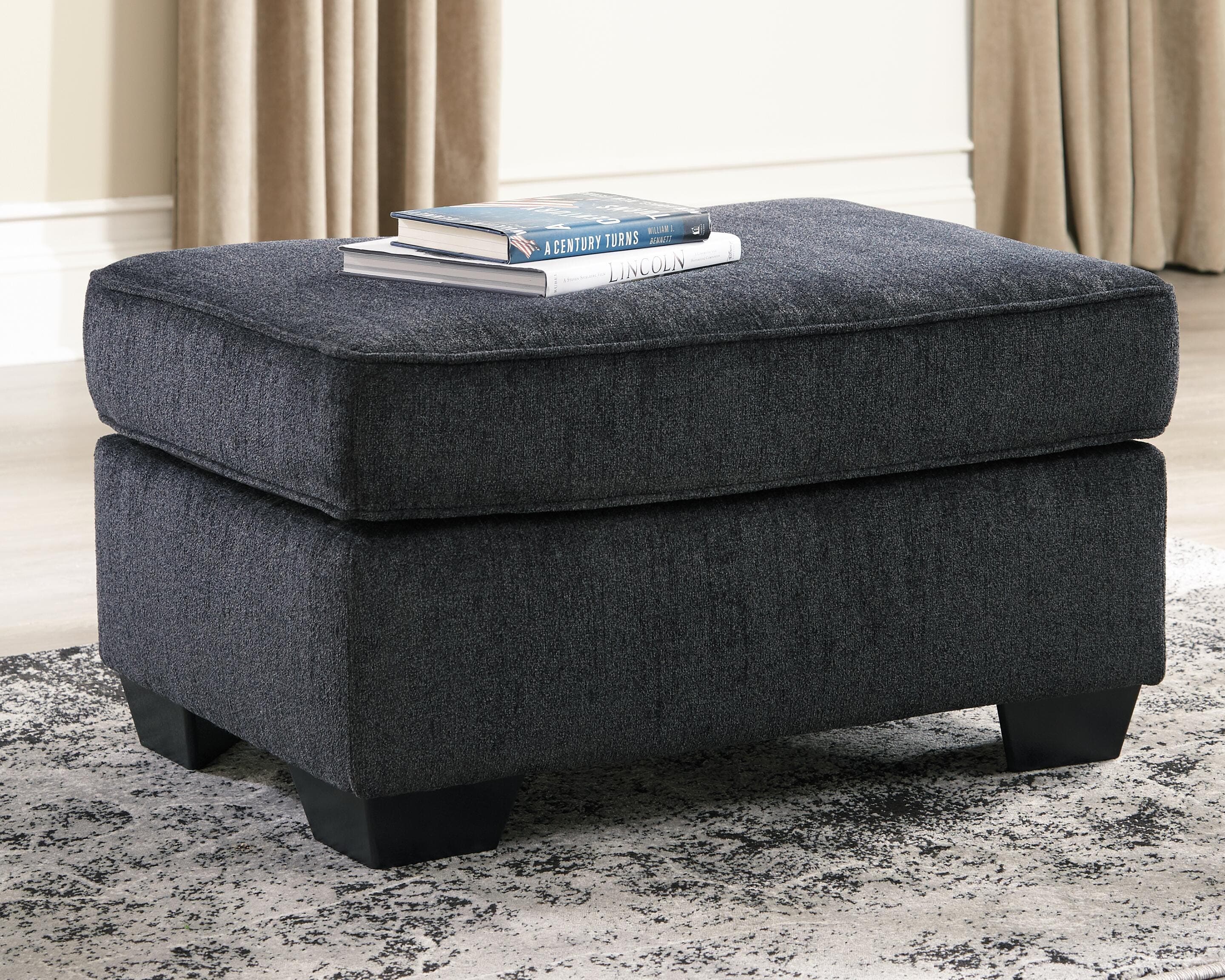 Altari Ottoman — Black/Gray — view 2