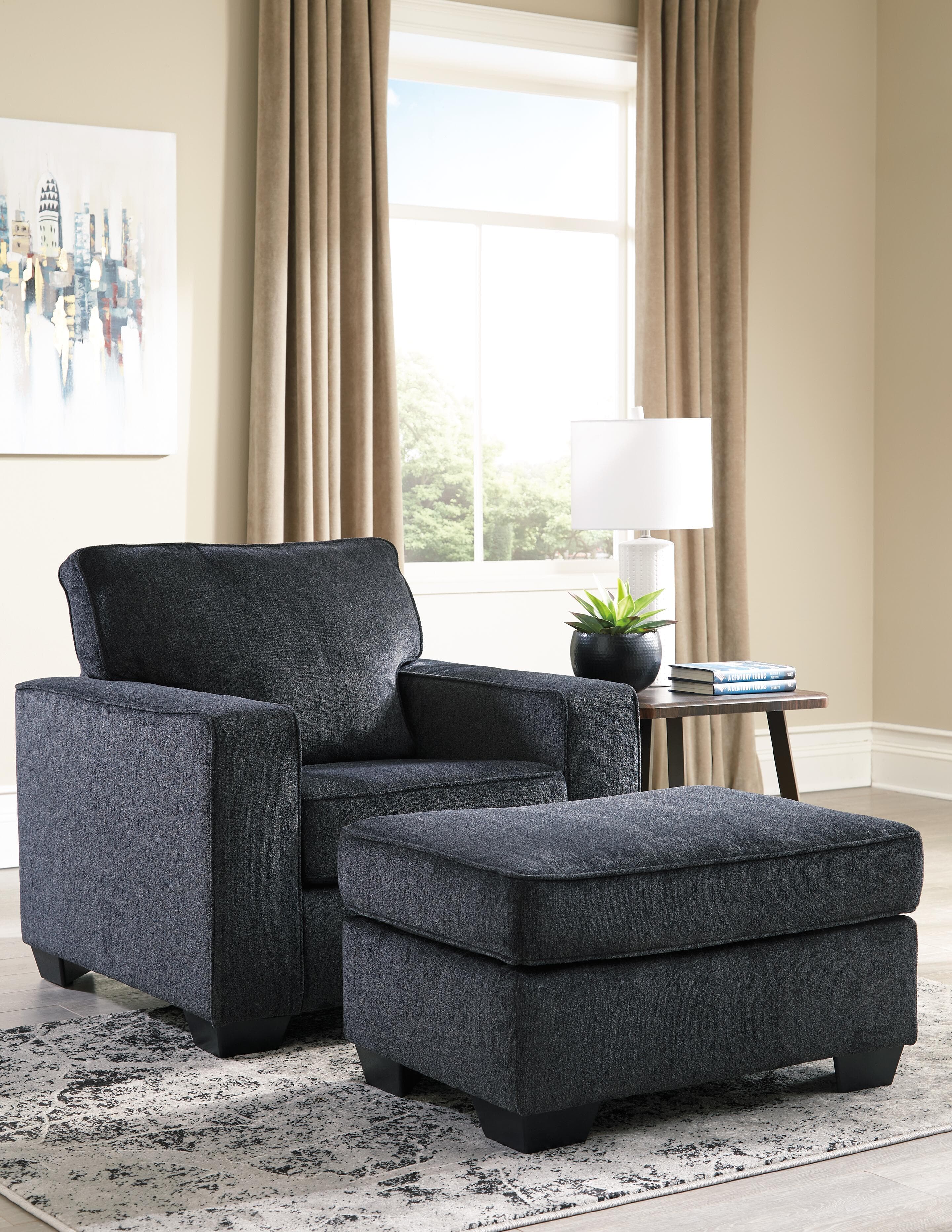 Altari Ottoman — Black/Gray — view 3