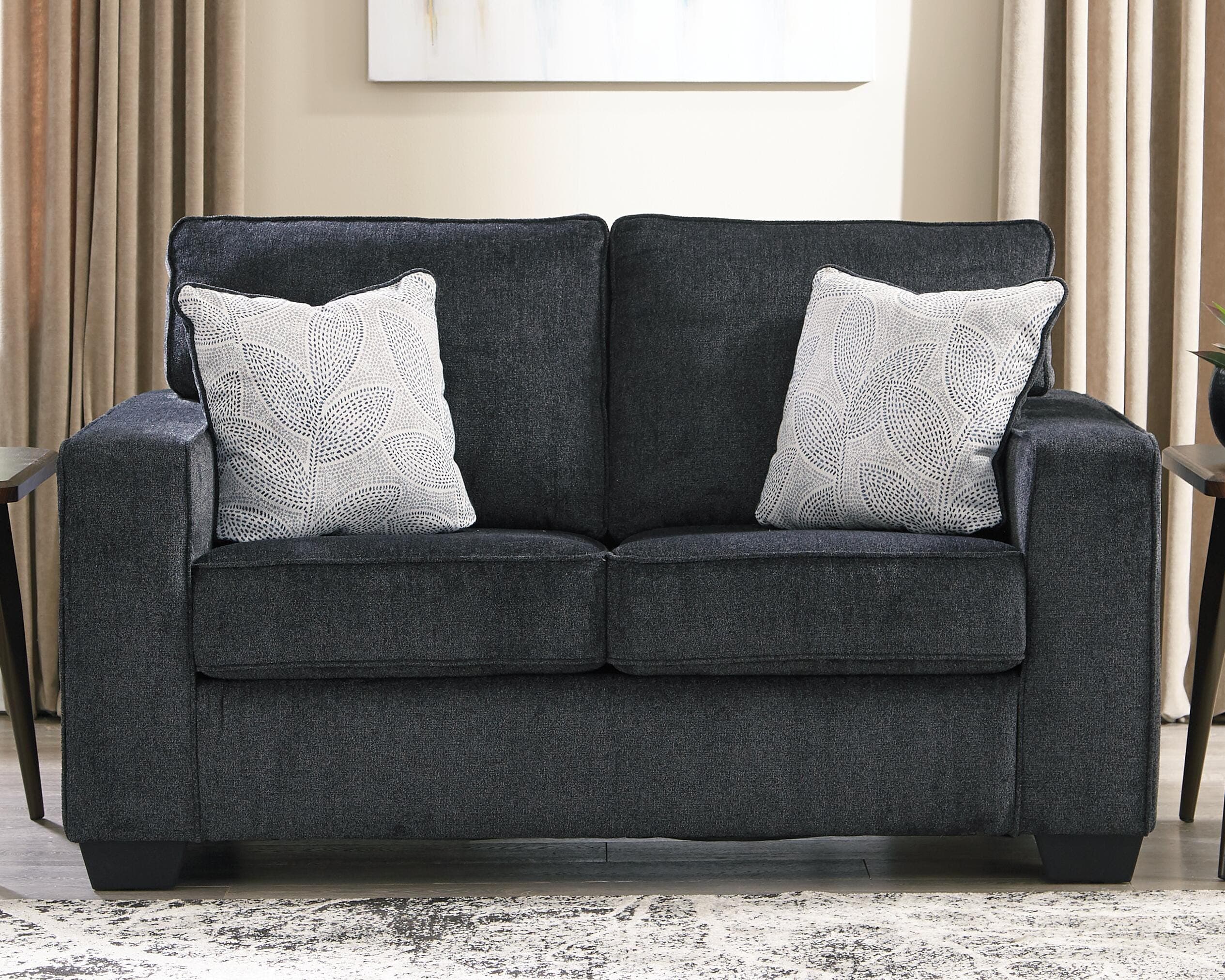 Altari Loveseat — Black/Gray — view 2