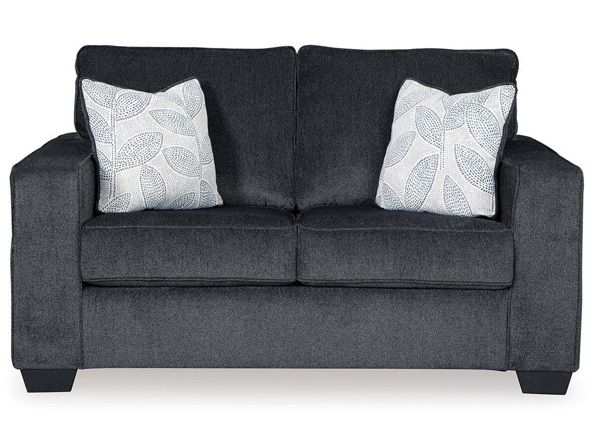Altari Loveseat — Black/Gray — Elite Furniture Cincinnati