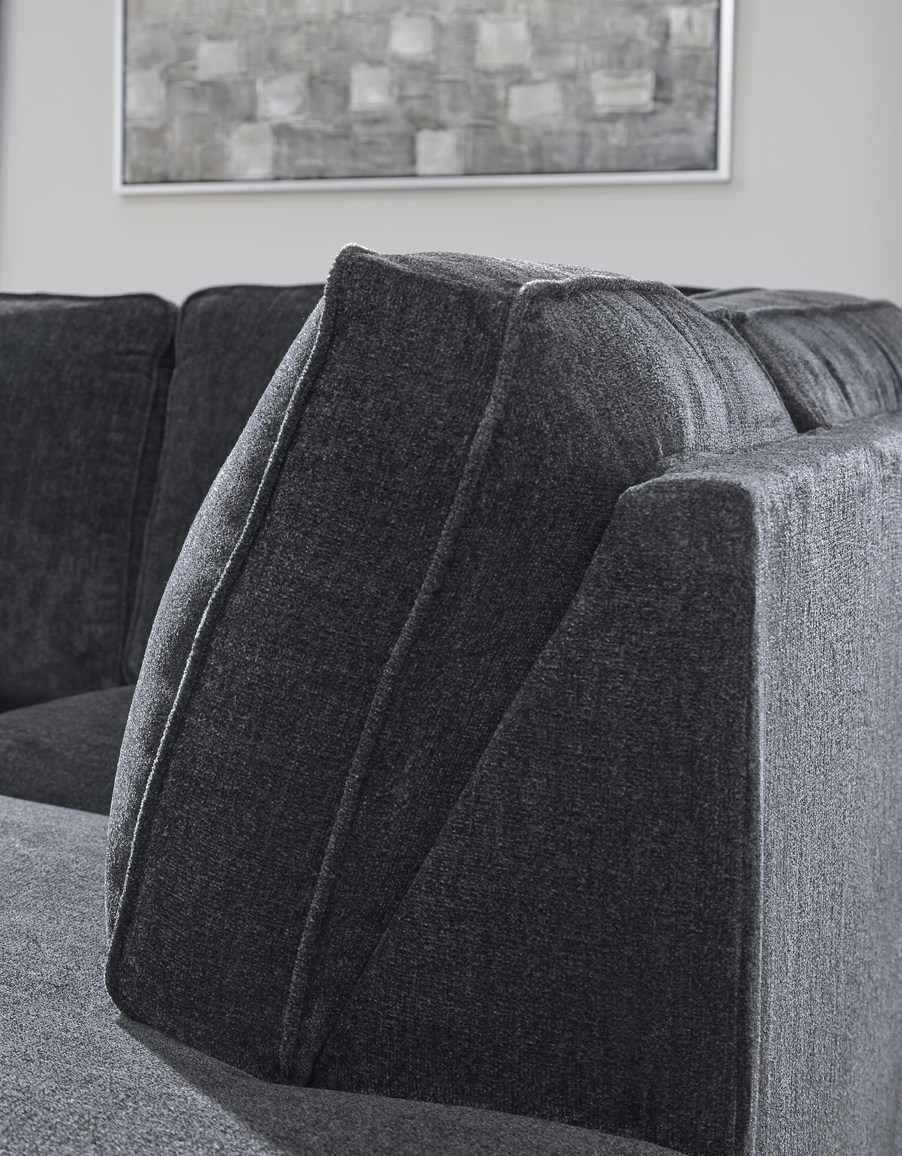 Altari 2-Piece Sleeper Sectional with Chaise — Black/Gray — view 5