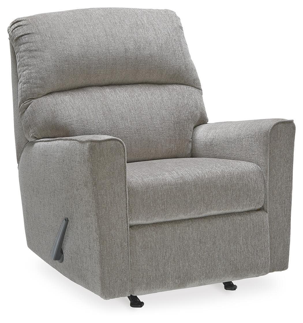 Altari Recliner — Black/Gray — Elite Furniture Cincinnati