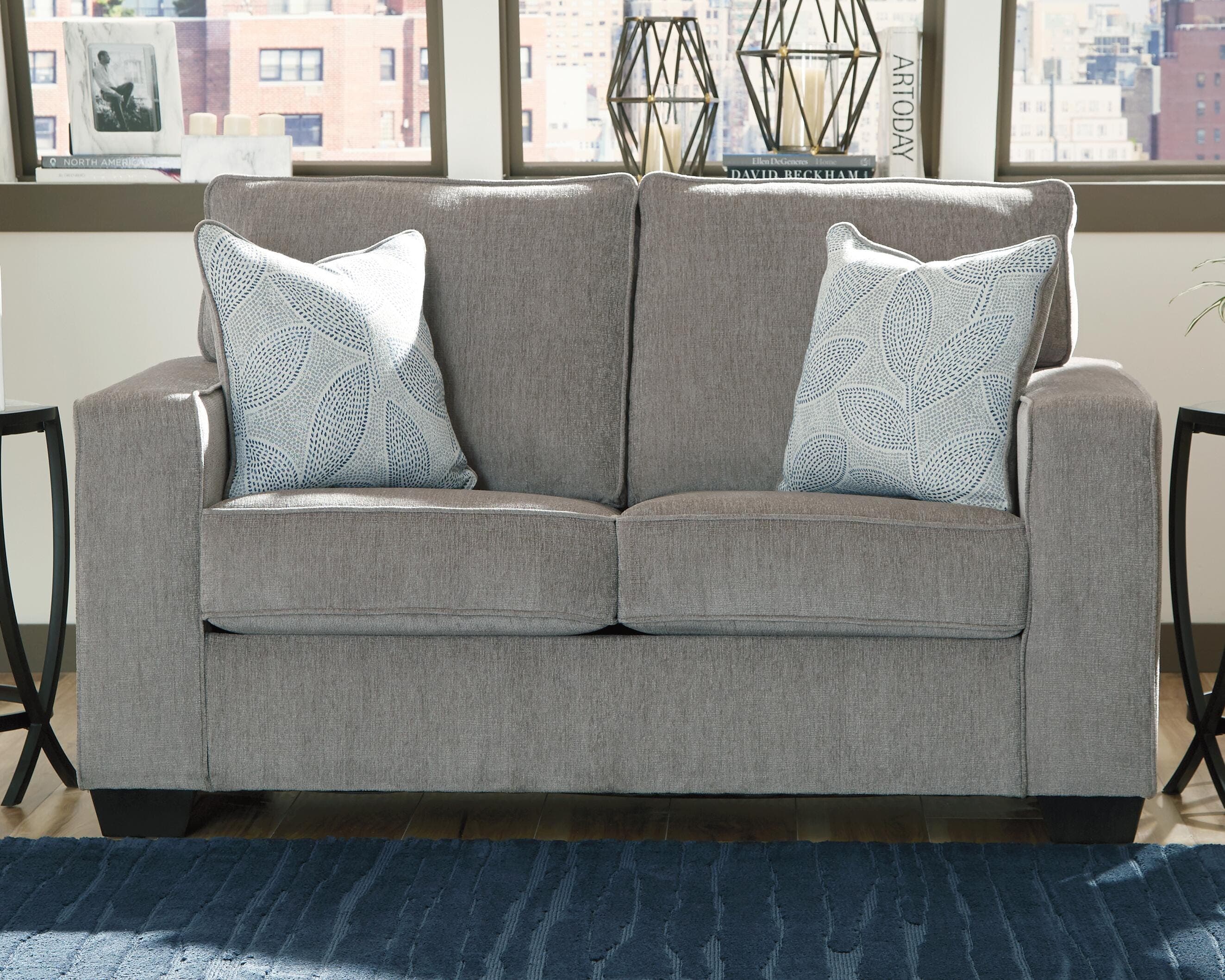 Altari Loveseat — Black/Gray — view 2
